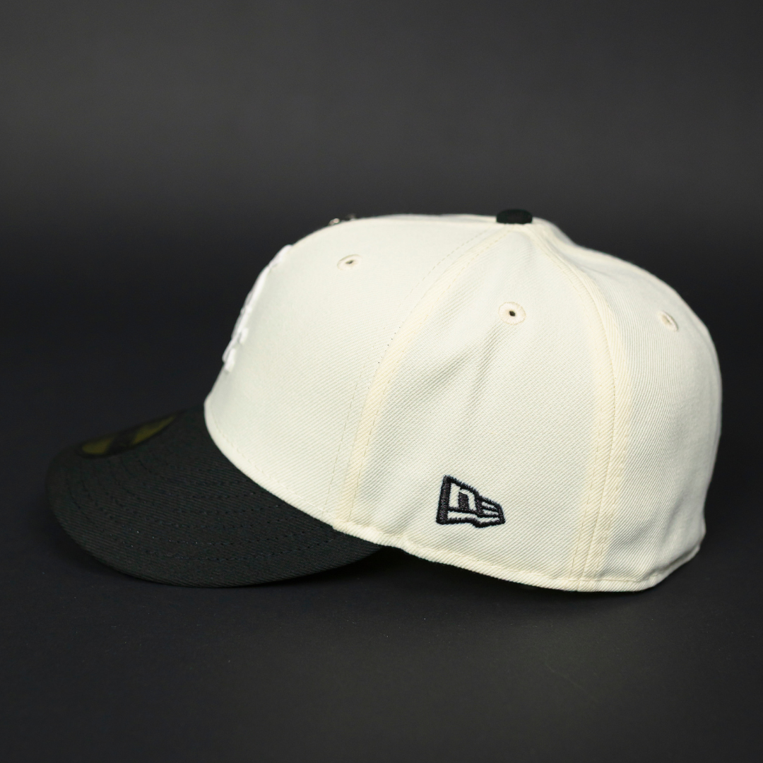 NEW ERA EXCLUSIVE 59FIFTY CHROME/ BLACK CHICAGO WHITE SOX W/ ALL STAR YEARS SIDE PATCH