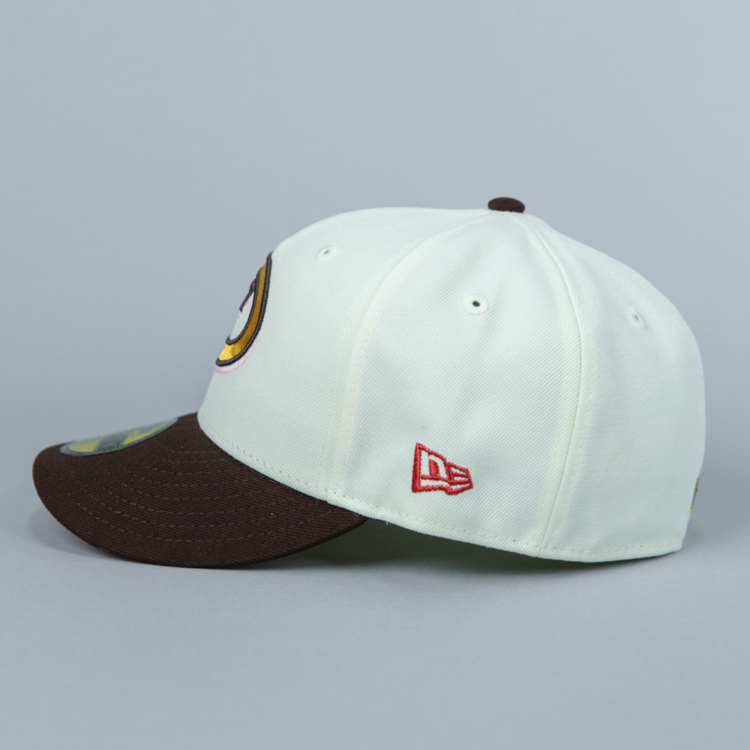 NEW ERA EXCLUSIVE 59FIFTY CHROME/ BROWN ARIZONA DIAMONDBACKS W/ 1998 INAUGURAL SEASON SIDE PATCH