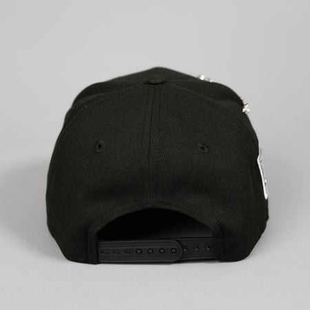 NEW ERA EXCLUSIVE 9FIFTY BLACK UPSIDE DOWN LOS ANGELES DODGERS SNAPBACK W/ 2020 WORLD SERIES SIDE PATCH