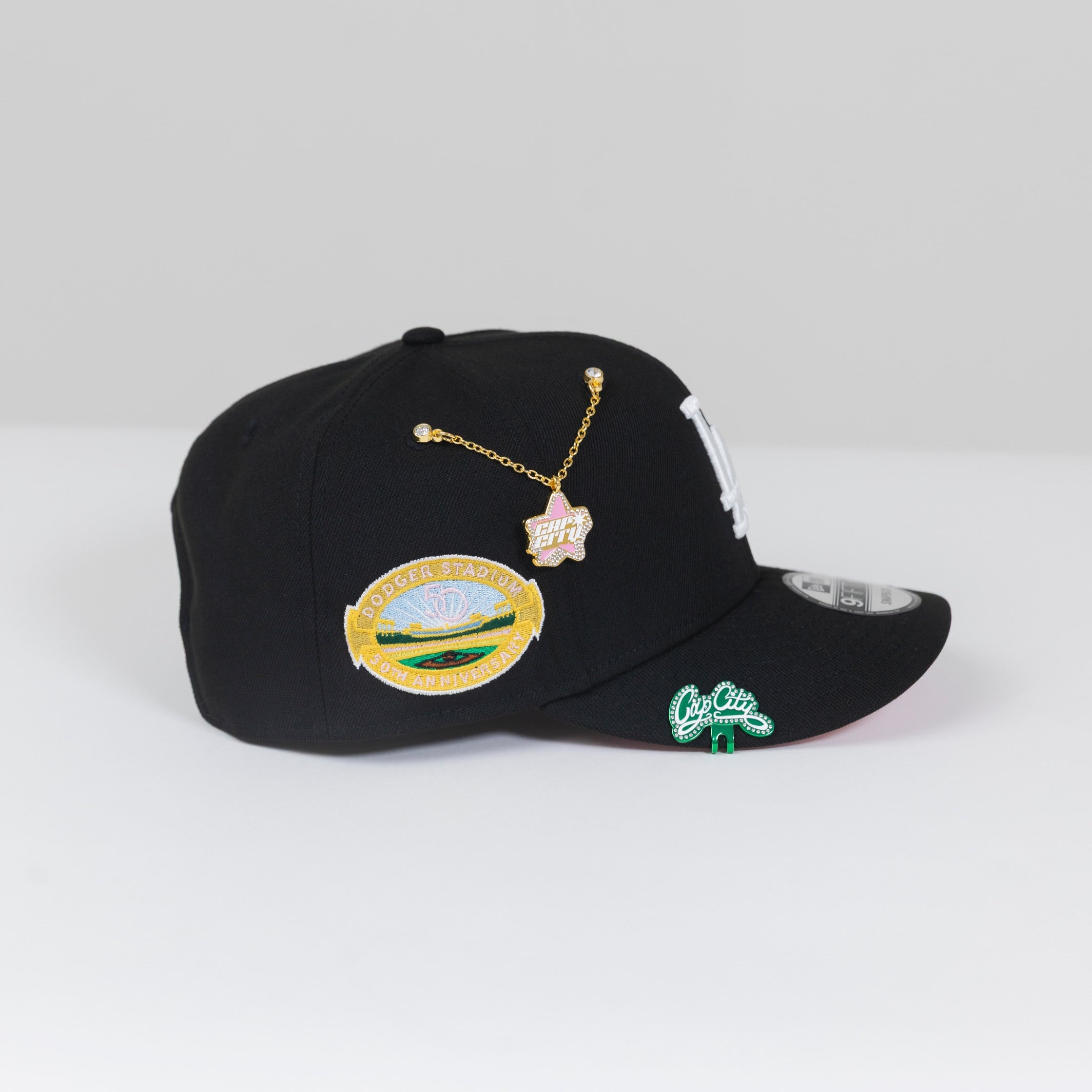 SNAPBACK 9FIFTY CAQUI/AZUL EXCLUSIVO DE NEW ERA LOS ANGELES DODGERS CON PARCHE LATERAL DE LA 75.ª SERIE MUNDIAL 