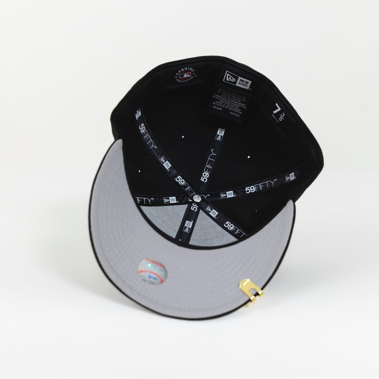 NEW ERA 59FIFTY BLACK LOS ANGELES DODGERS W/ 2024 WORLD SERIES CHAMPIONS SIDE PATCH