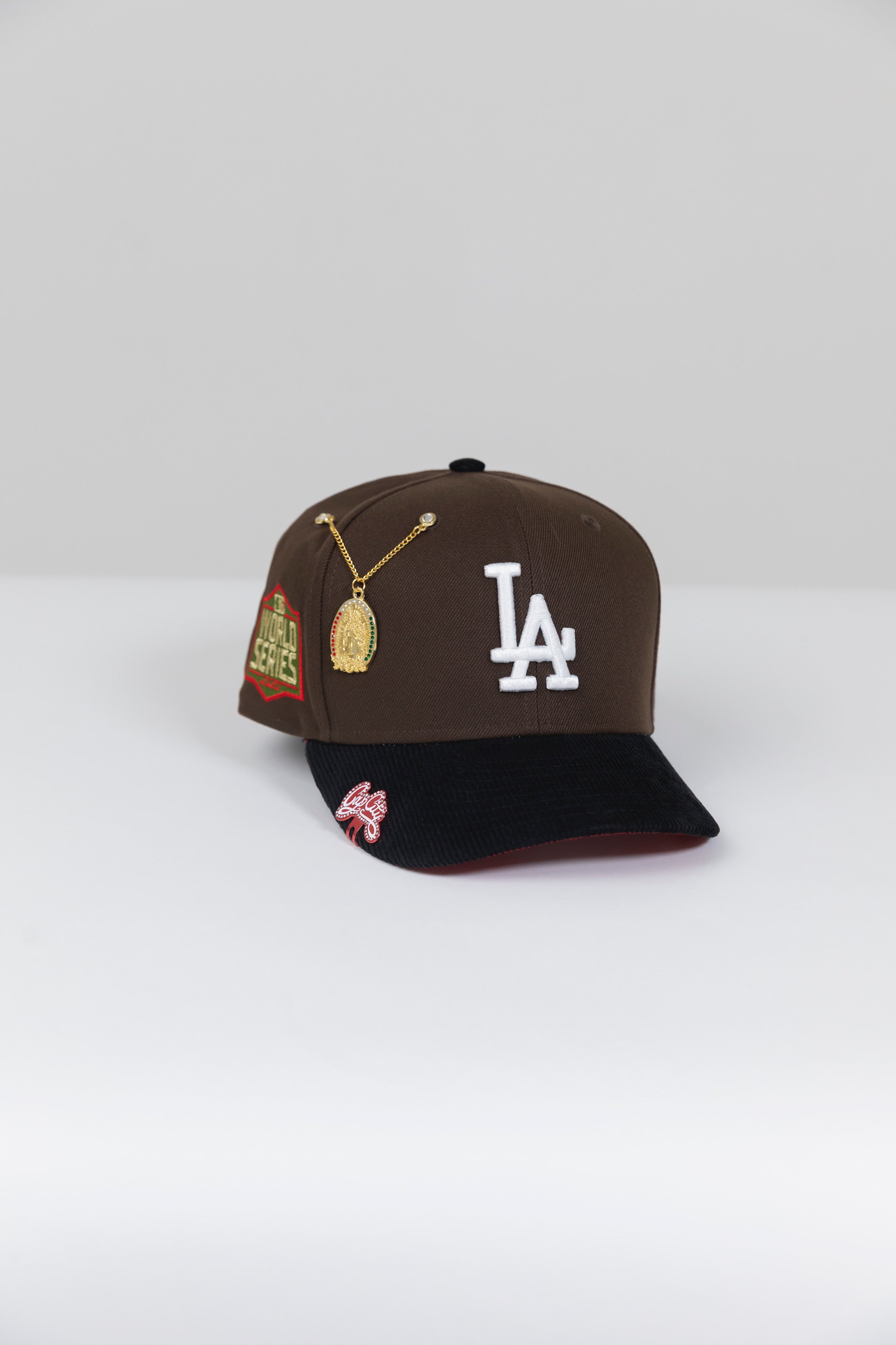SNAPBACK DE DOS TONOS DE LOS ANGELES DODGERS MOCHA/PANA EXCLUSIVO DE NEW ERA CON PARCHE DE LA SERIE MUNDIAL 2020 