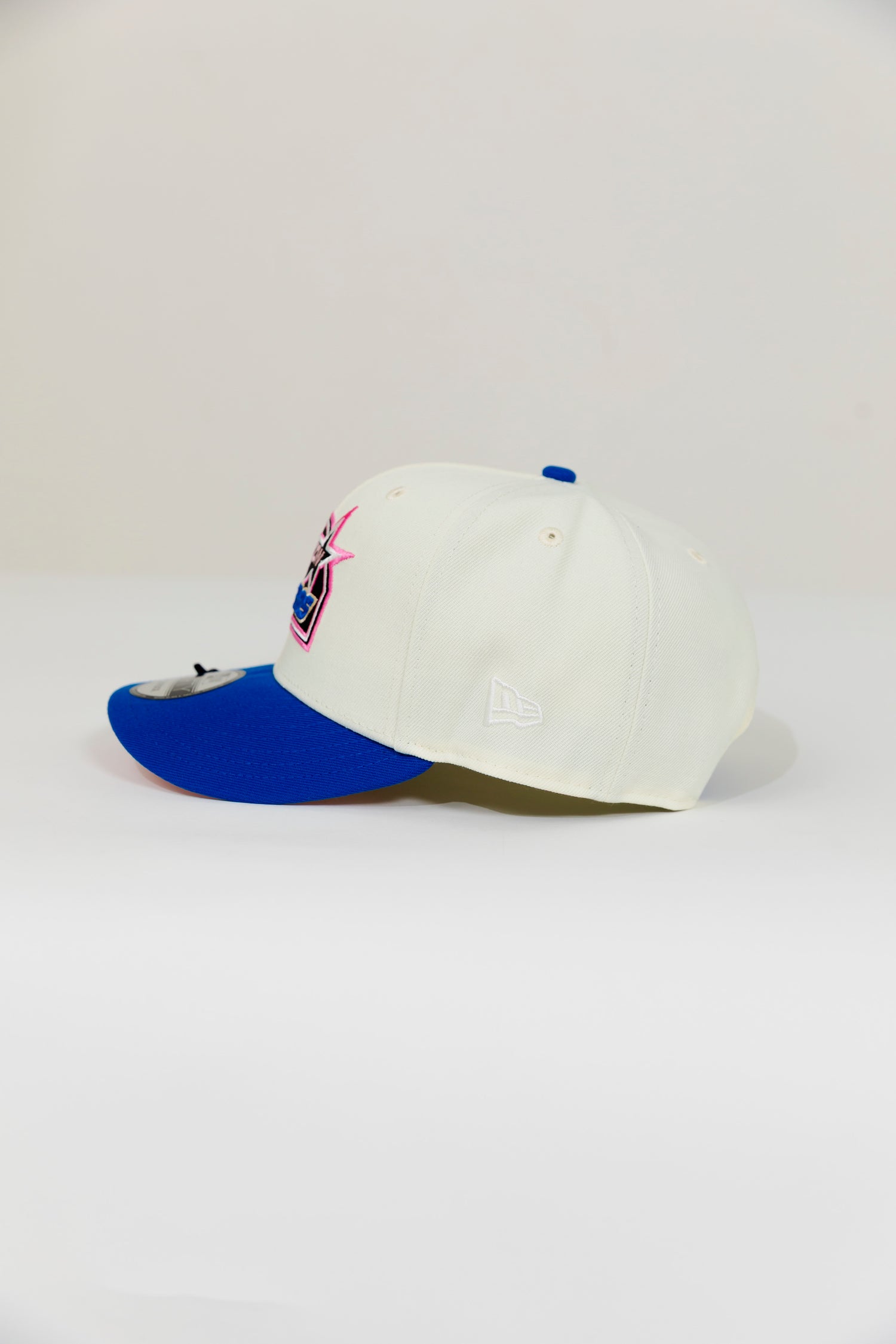 NEW ERA EXCLUSIVE 9FIFTY CHROME/ BLUE HOUSTON ASTROS SNAPBACK W/ 50TH ANNIVERSARY SIDE PATCH
