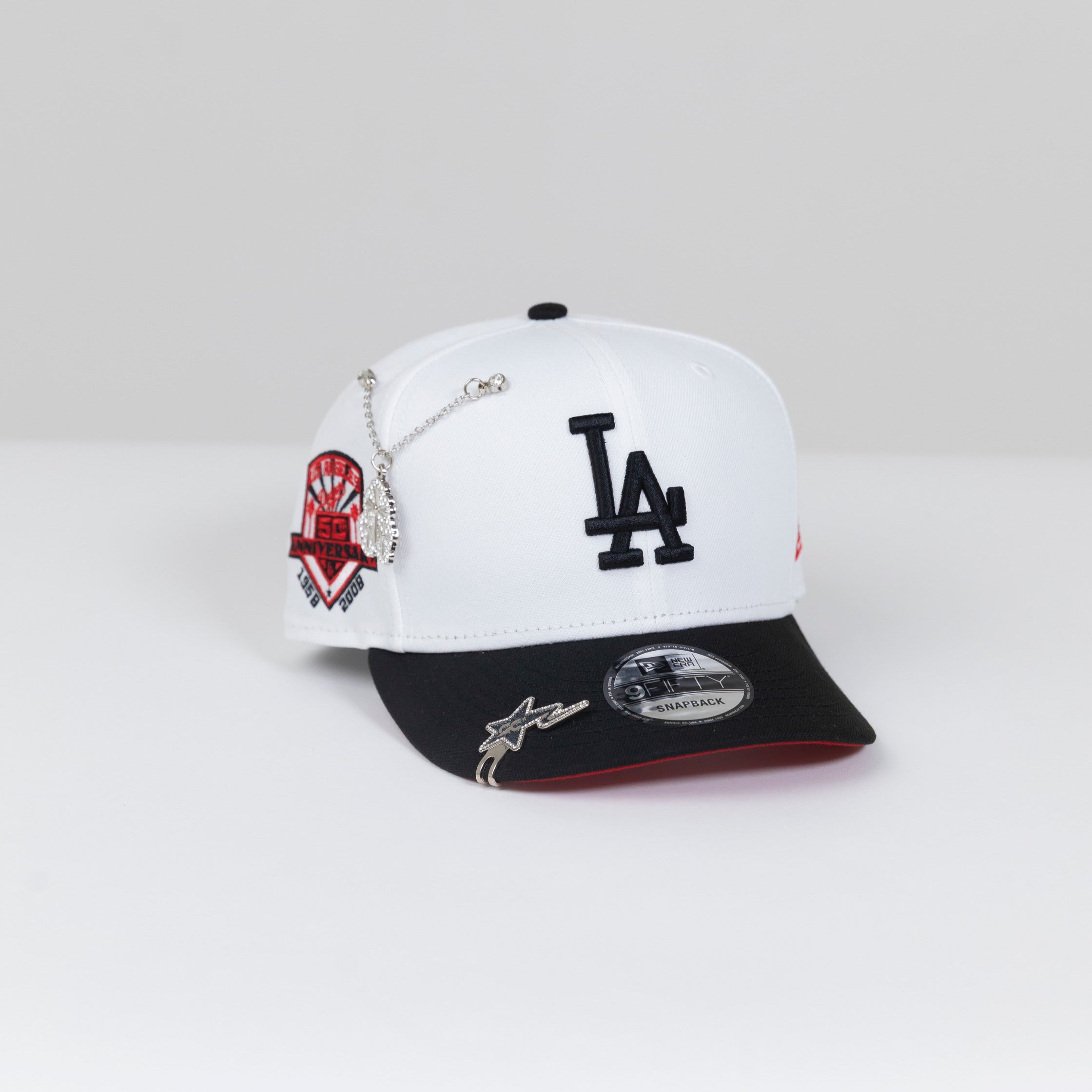 SNAPBACK 9FIFTY CAQUI/AZUL EXCLUSIVO DE NEW ERA LOS ANGELES DODGERS CON PARCHE LATERAL DE LA 75.ª SERIE MUNDIAL 