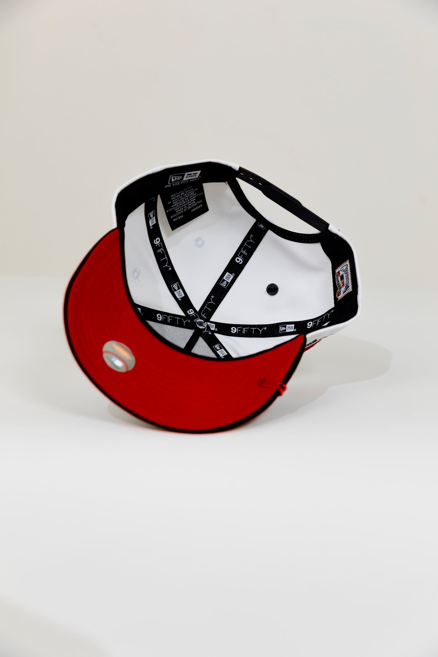NEW ERA EXCLUSIVE 9FIFTY A-FRAME PEARL WHITE LOS ANGELES DODGERS W/ 50TH ANNIVERSARY SIDE PATCH