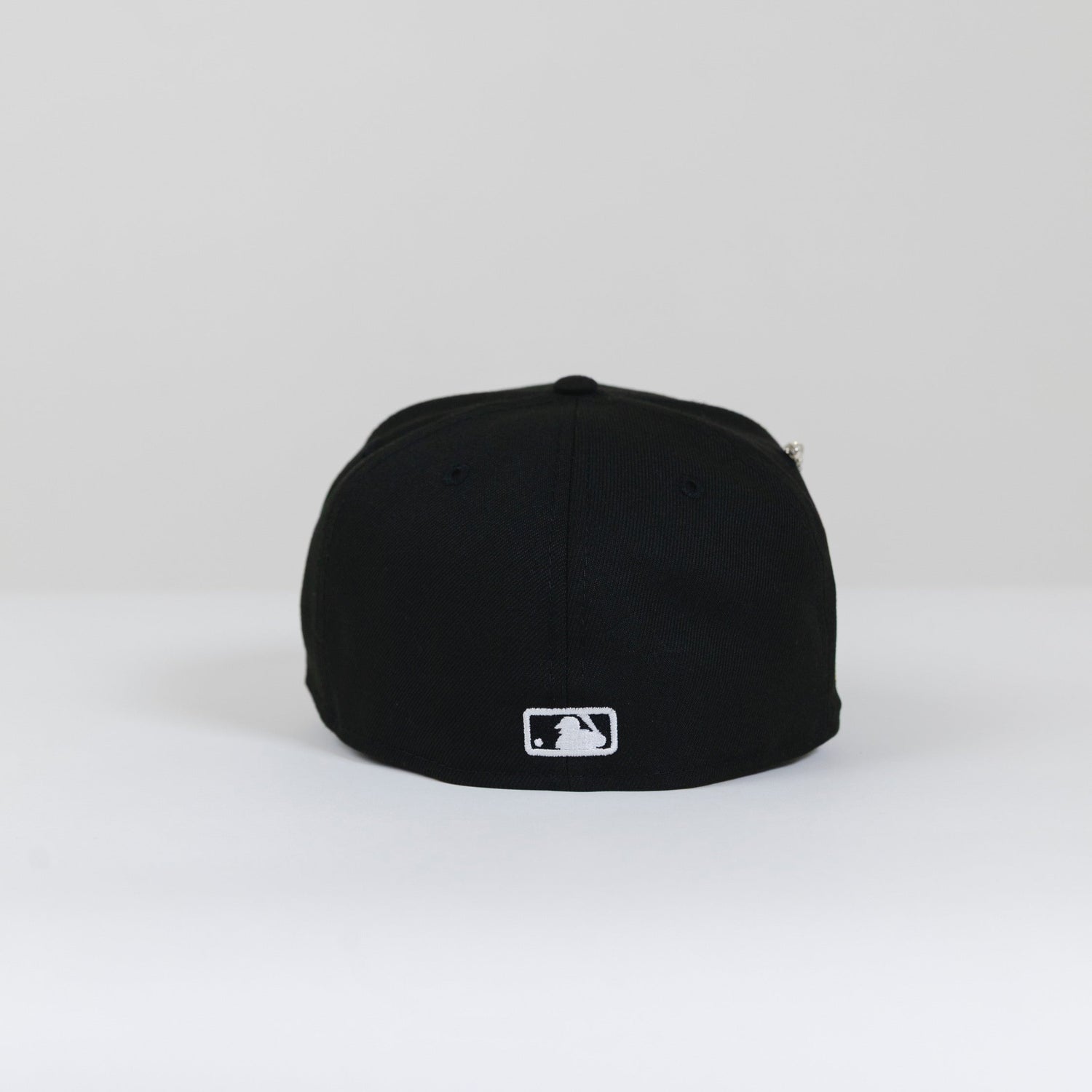 NEW ERA 59FIFTY BLACK LOS ANGELES DODGERS SCRIPT W/ 2024 WORLD SERIES SIDE PATCH