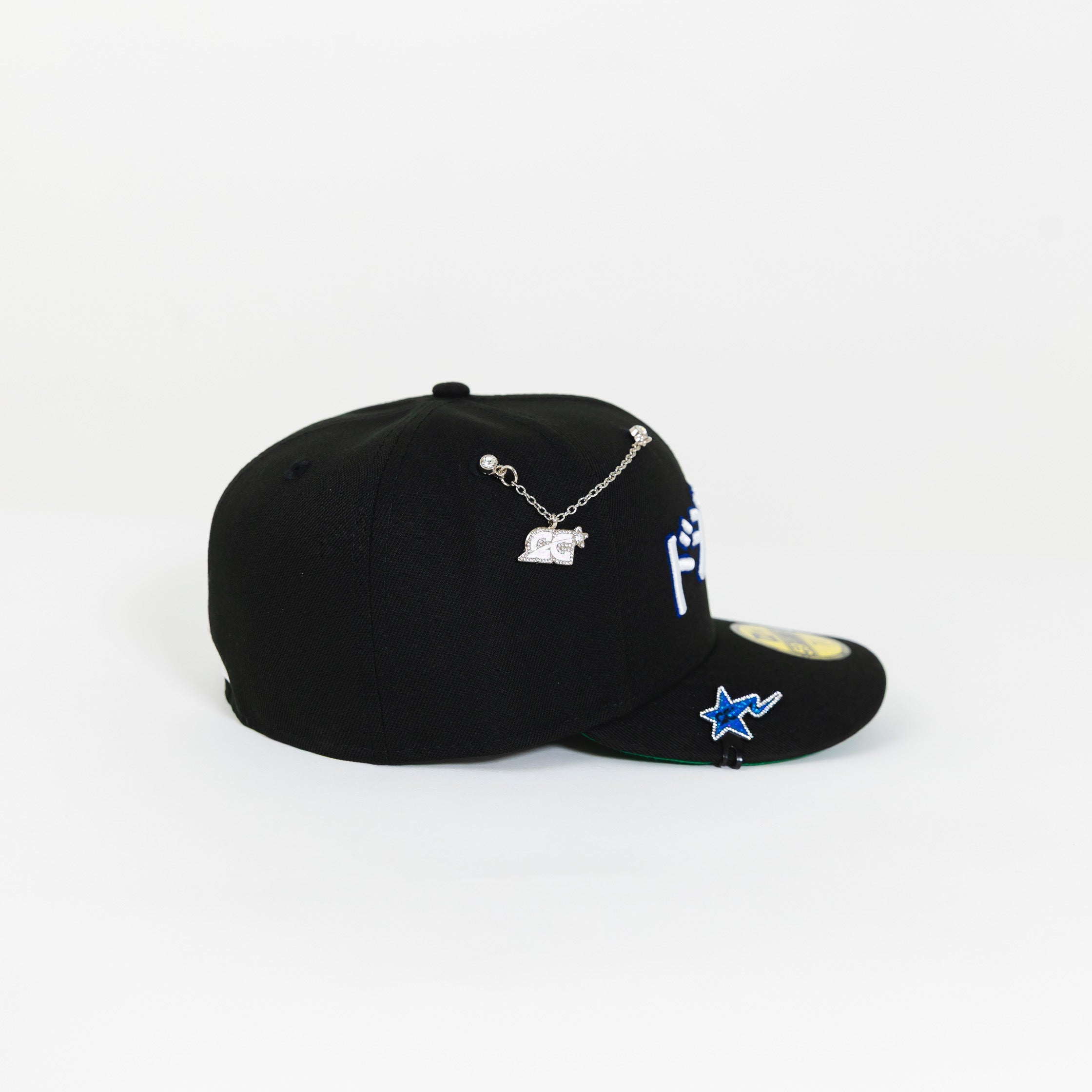 NEW ERA 59FIFTY BLACK LOS ANGELES DODGERS JAPANESE SCRIPT