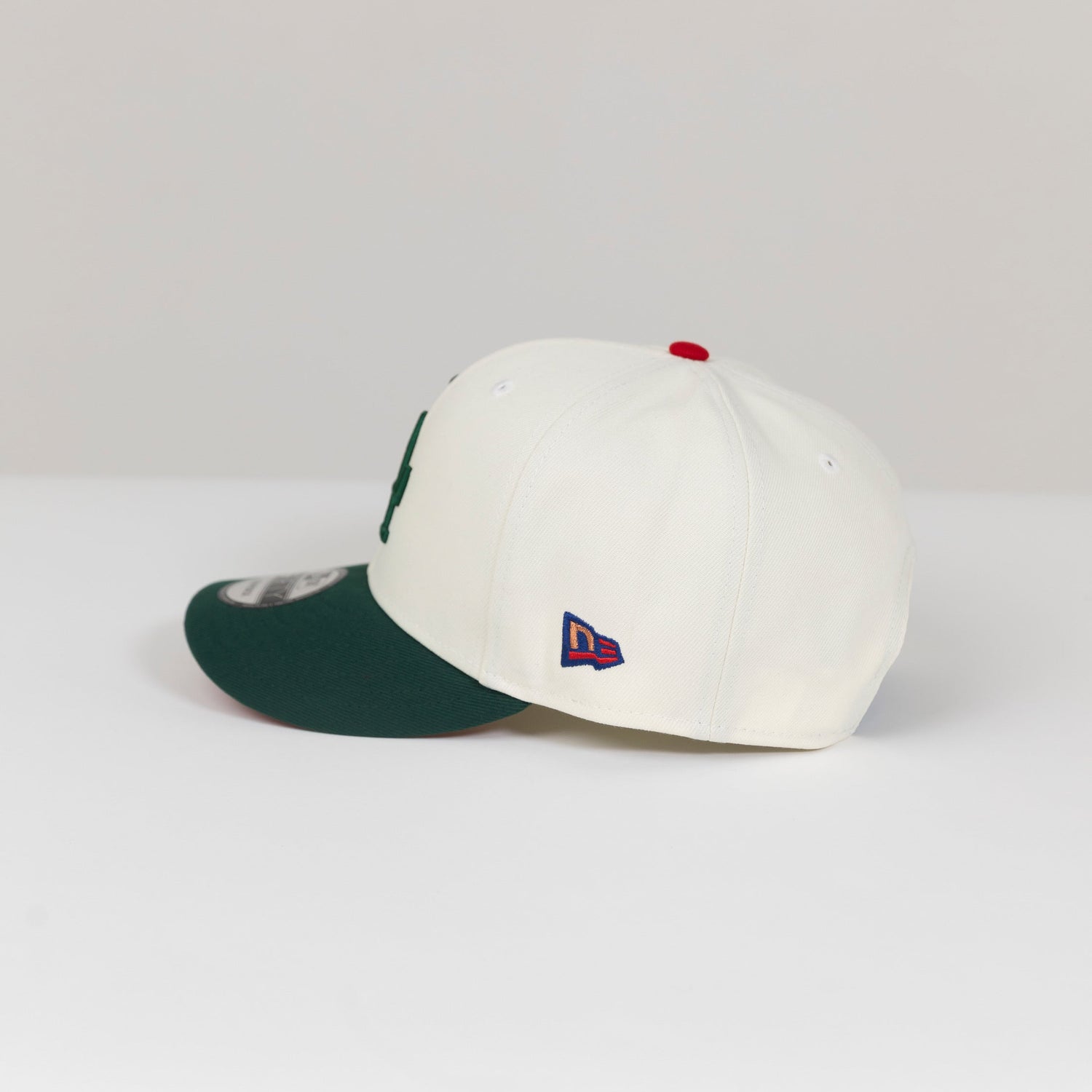 NEW ERA EXCLUSIVE 9FIFTY CHROME/ FOREST GREEN LOS ANGELES DODGERS SNAPBACK W/ 1959 ALL STAR GAME SIDE PATCH