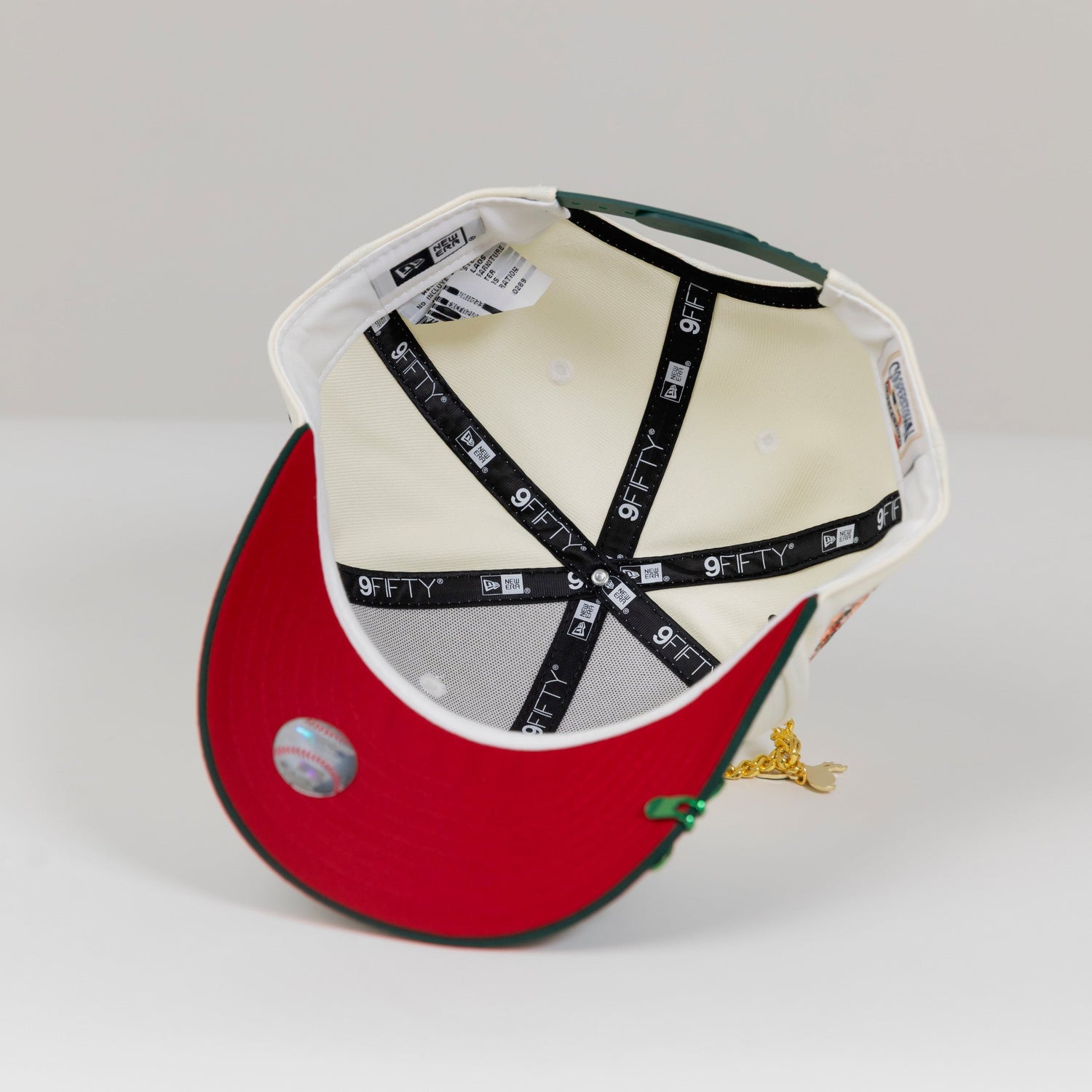 NEW ERA EXCLUSIVE 9FIFTY CHROME/ FOREST GREEN LOS ANGELES DODGERS SNAPBACK W/ 1959 ALL STAR GAME SIDE PATCH