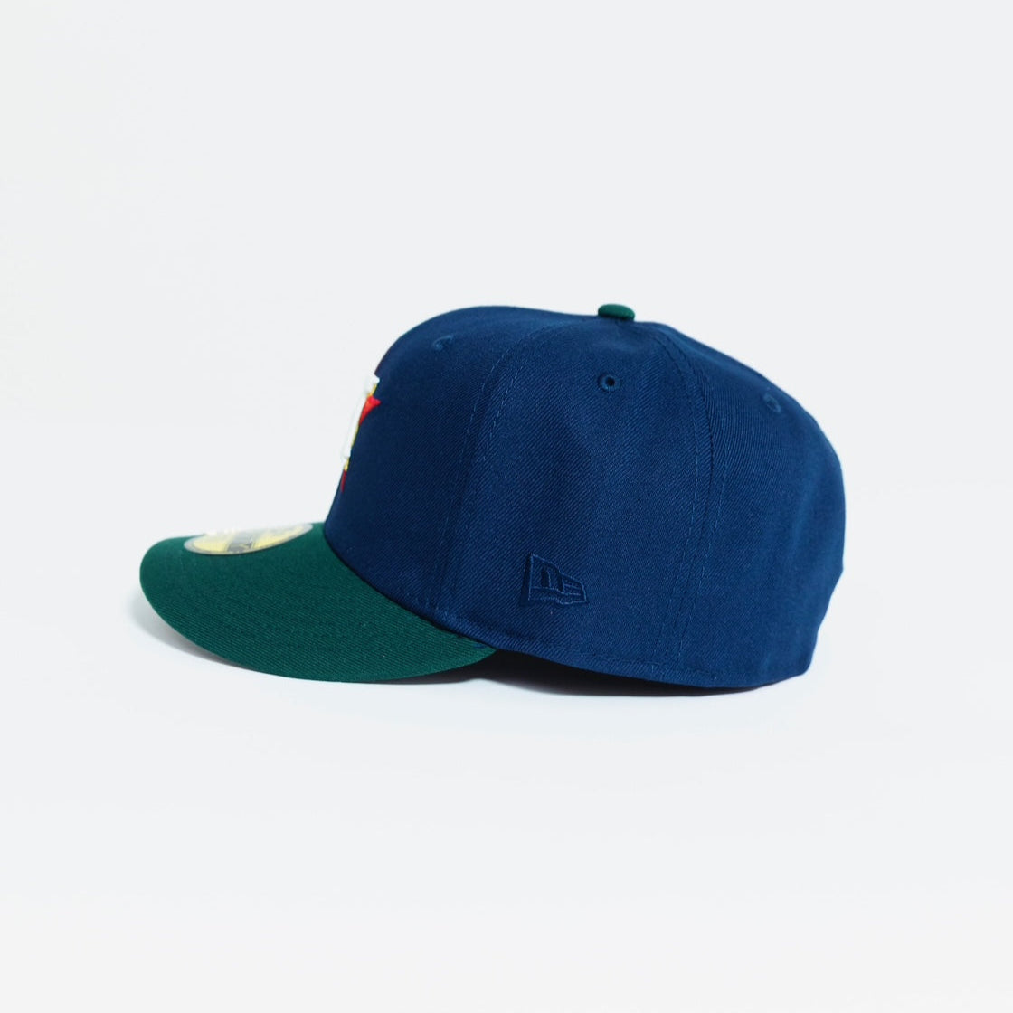 NEW ERA EXCLUSIVE 59FIFTY NAVY/ FOREST GREEN HOUSTON ASTROS W/ 2017 WORLD SERIES SIDE PATCH