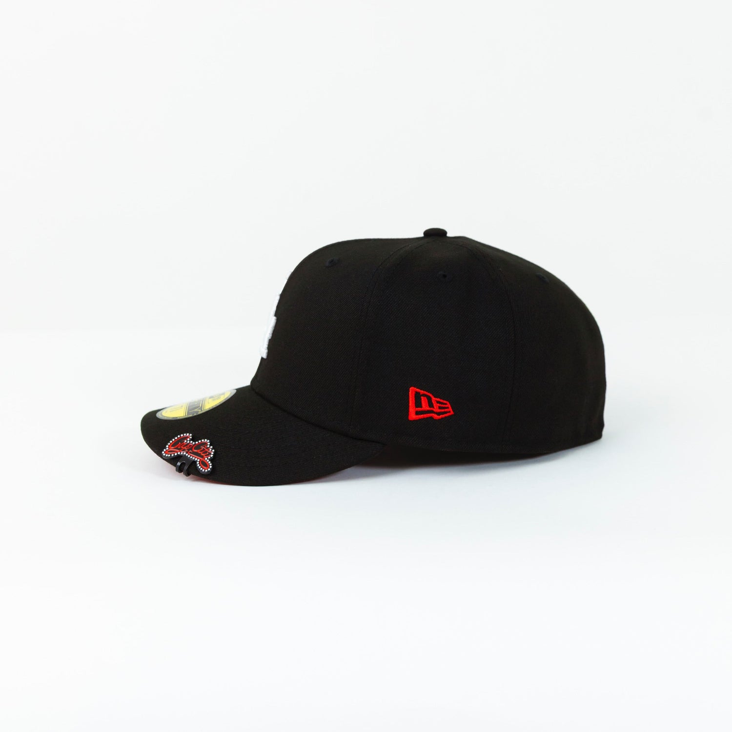 NEW ERA 59FIFTY BLACK LOS ANGELES DODGERS W/ 2024 WORLD SERIES CHAMPIONS SIDE PATCH