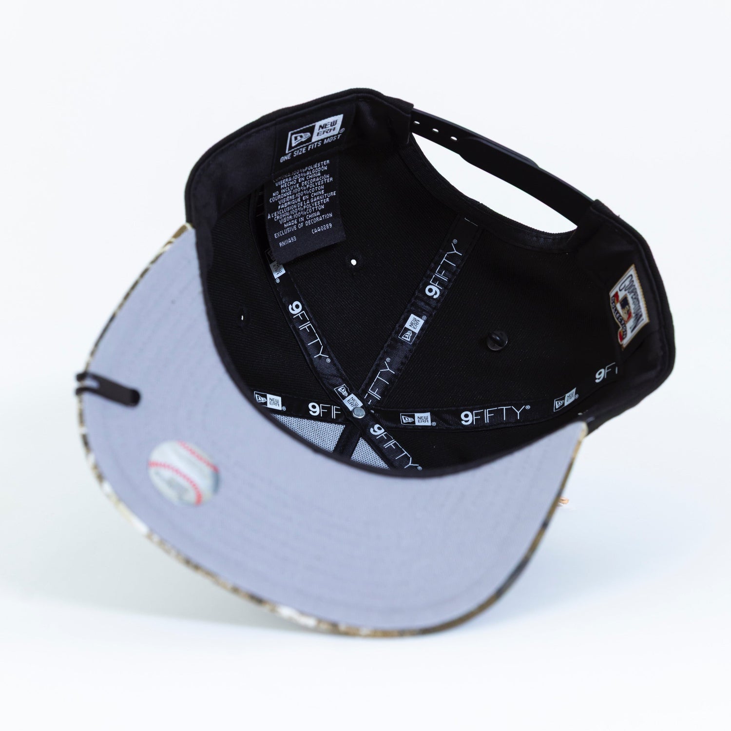 NEW ERA EXCLUSIVE 9FIFTY A-FRAME BLACK/ REALTREE TORONTO BLUEJAYS SNAPBACK W/ 30TH SEASON PATCH