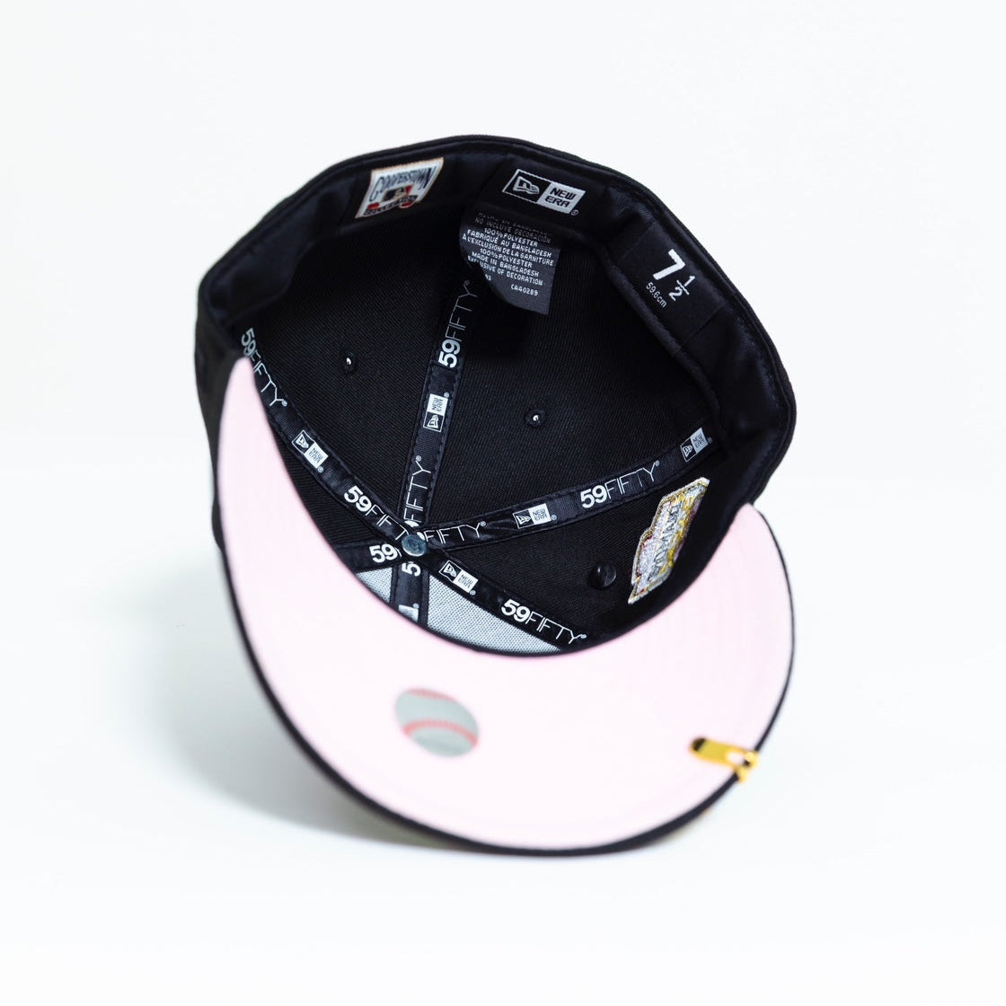 NEW ERA EXCLUSIVE 59FIFTY BLACK ARIZONA DIAMONDBACKS W/ INAUGUARL SEASON SIDE PATCH