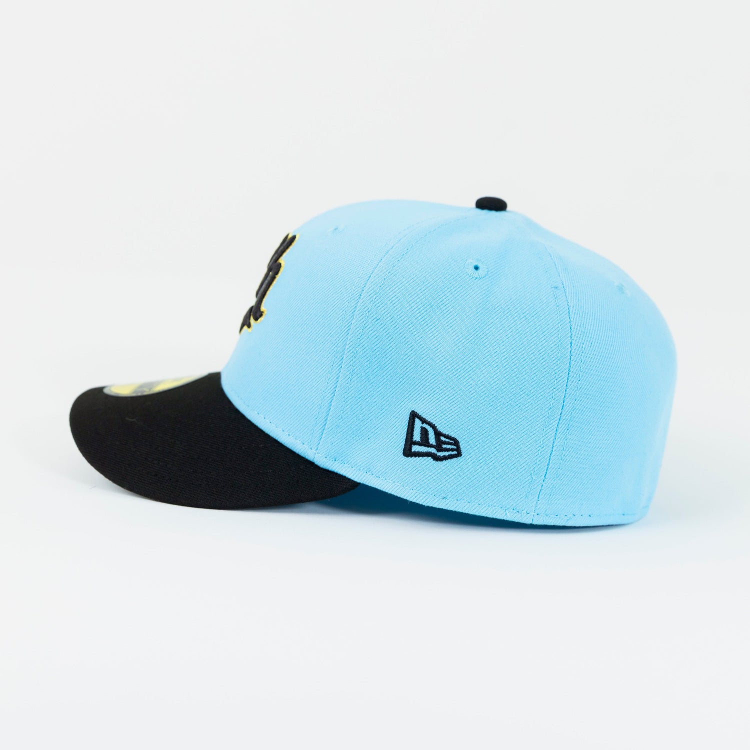 NEW ERA EXCLUSIVE 59FIFTY ICY BLUE/ BLACK CHARROS DE JALISCO W/ CAMPEONES SIDE PATCH