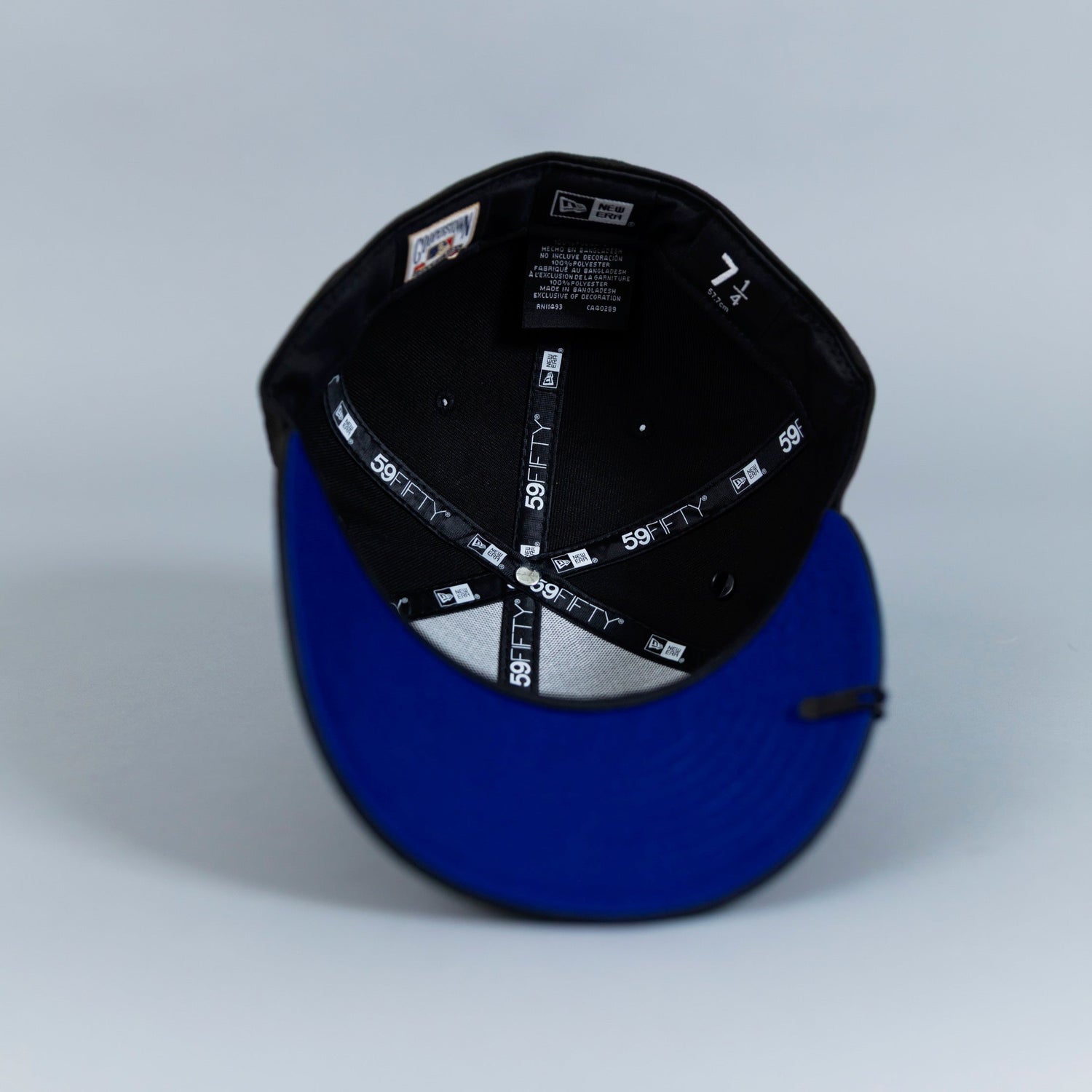 NEW ERA EXCLUSIVE 59FIFTY BLACK TORONTO BLUEJAYS W/ 10TH SEASON SIDE PATCH