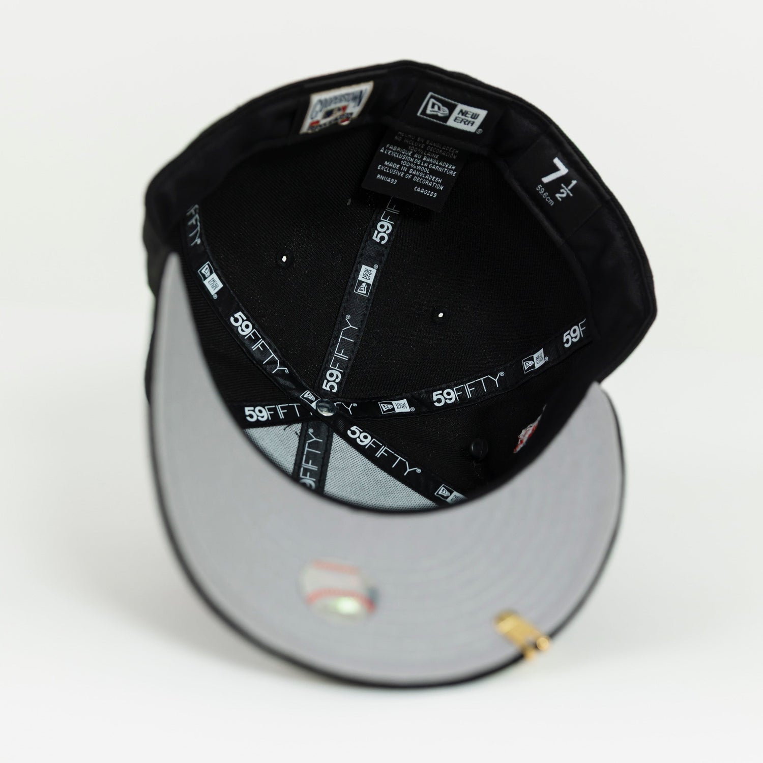 NEW ERA EXCLUSIVE 59FIFTY BLACK BALTIMORE ORIOLES W/ 1958 ALL STAR GAME SIDE PATCH