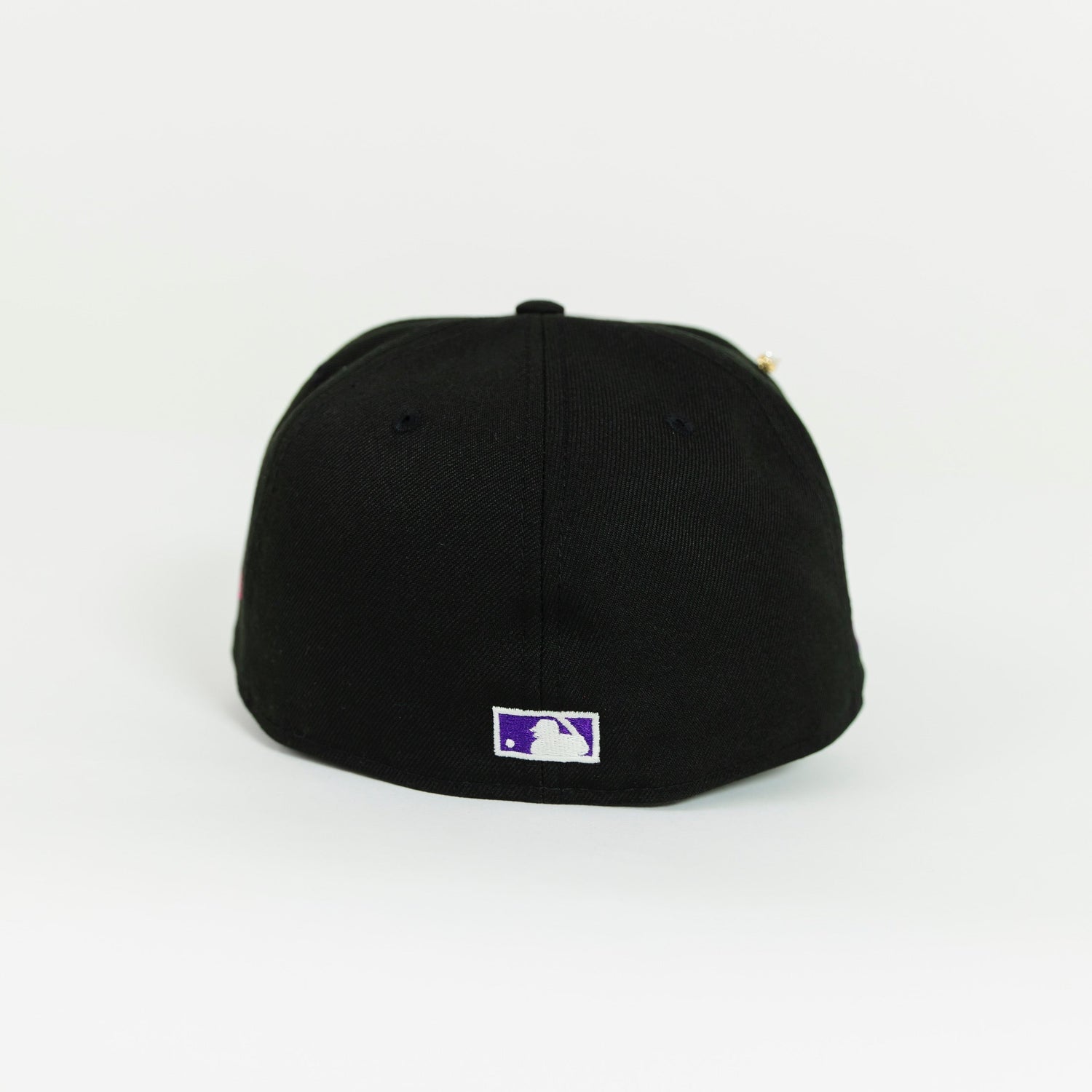 NEW ERA 59FIFTY BLACK ATLANTA BRAVES W/ "TURNER FIELD" SIDE PATCH