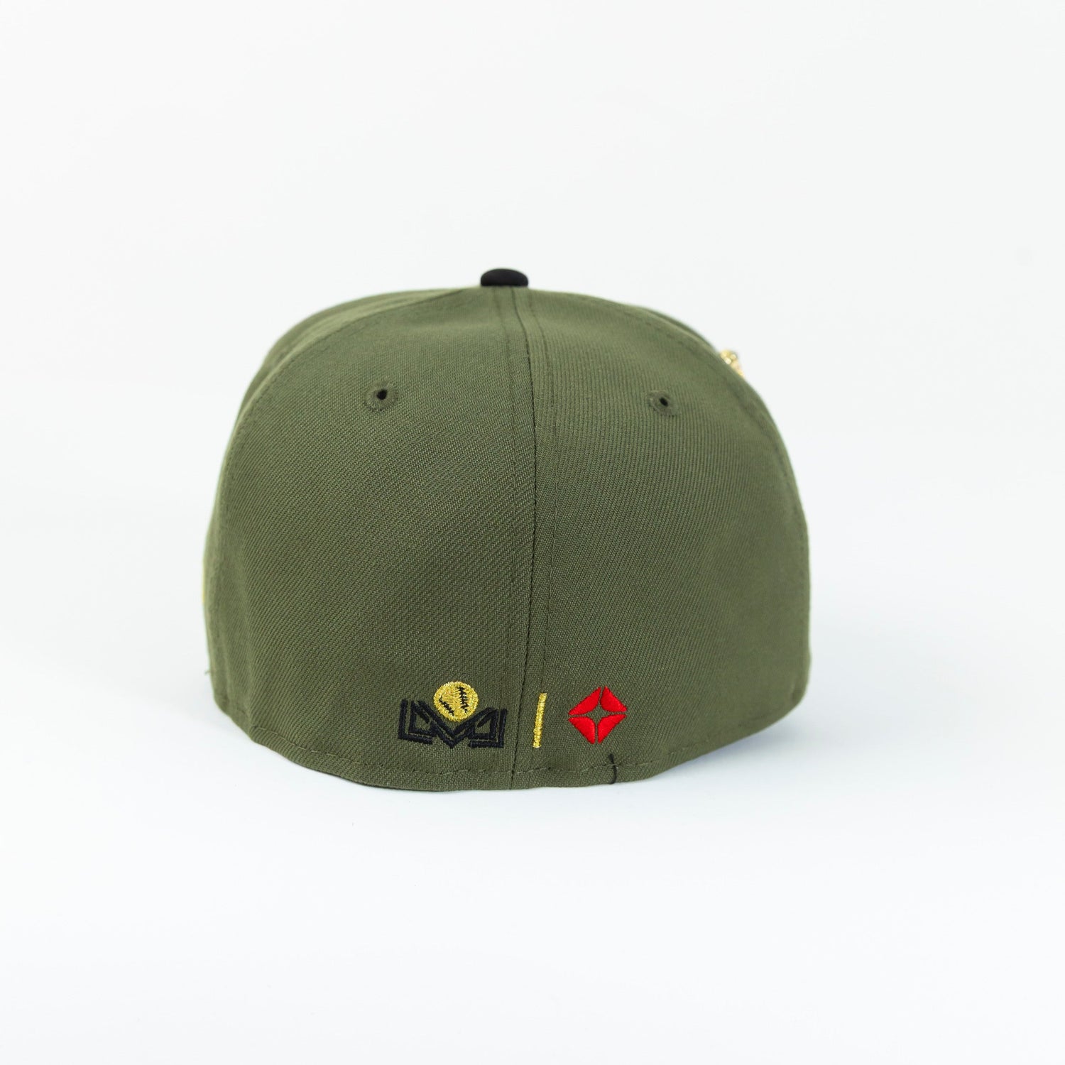 NEW ERA EXCLUSIVE 59FIFTY OLIVE/ BLACK CAMO CHARROS DE JALISCO W/ MEXICO FLAG SIDE PATCH