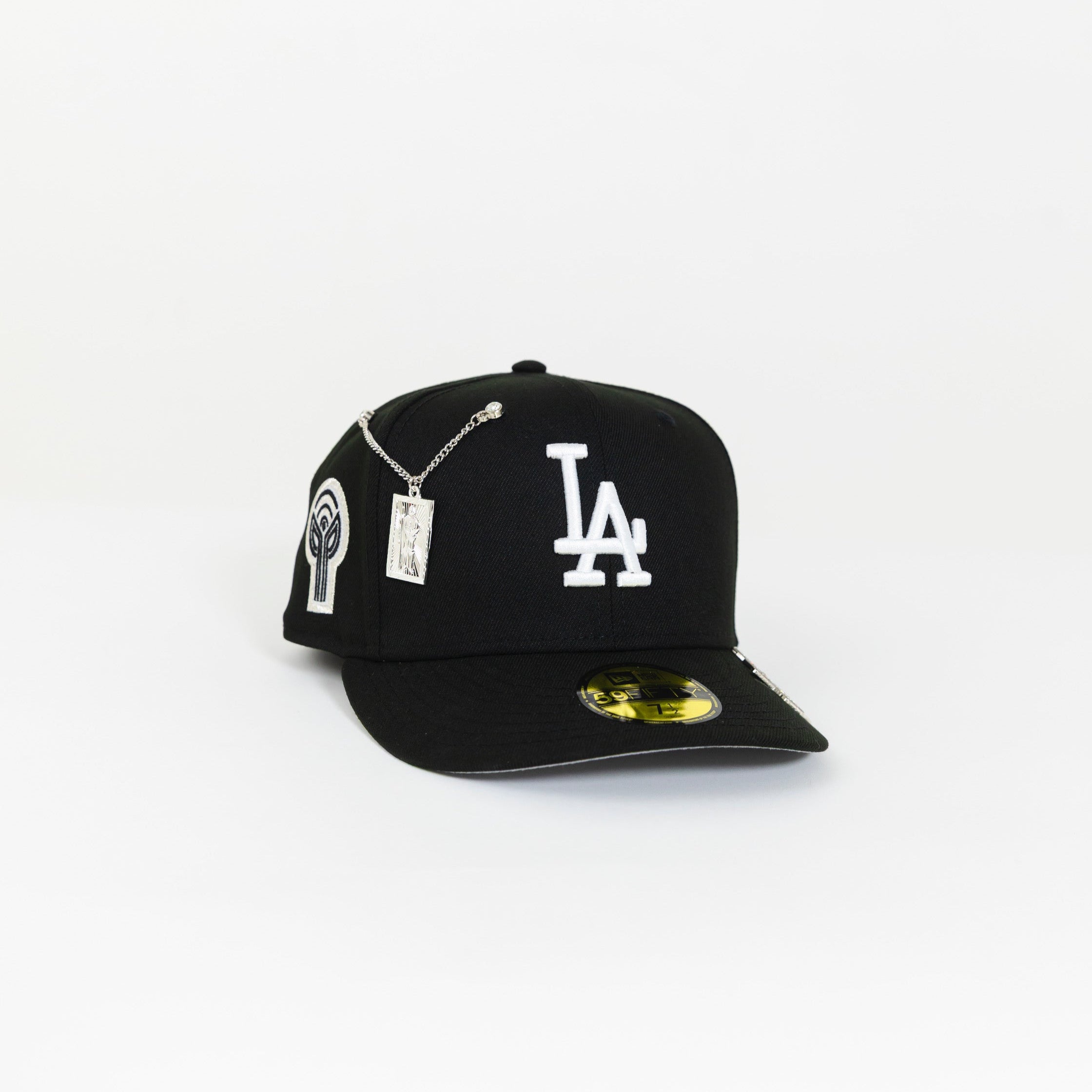 NEW ERA 59FIFTY BLACK LOS ANGELES DODGERS W/ "FERNANDO VALENZUELA" SIDE PATCH