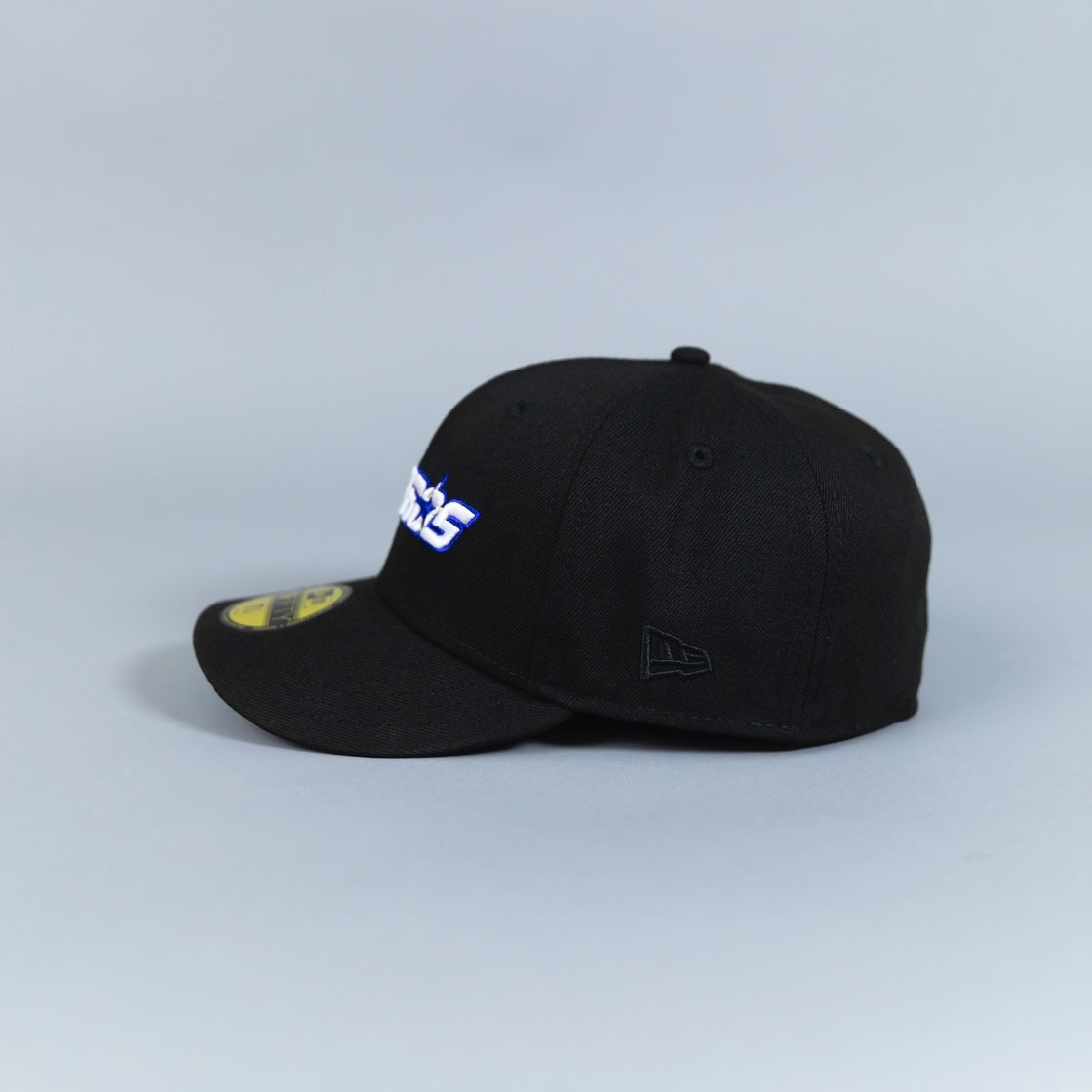 NEW ERA EXCLUSIVE 59FIFTY BLACK HOUSTON ASTROS SCRIPT W/ 50TH ANNIVERSARY SIDE PATCH