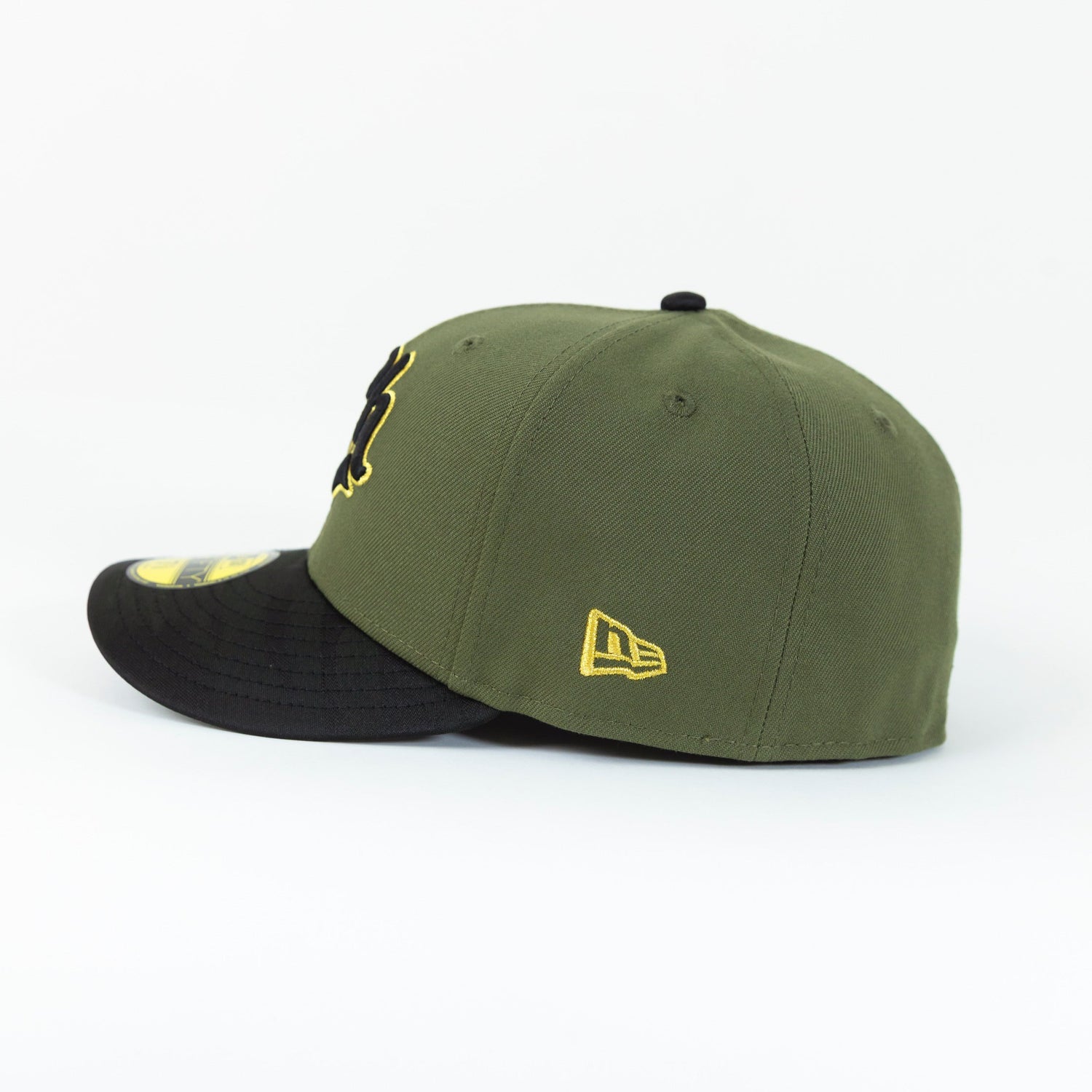 NEW ERA EXCLUSIVE 59FIFTY OLIVE/ BLACK CAMO CHARROS DE JALISCO W/ MEXICO FLAG SIDE PATCH