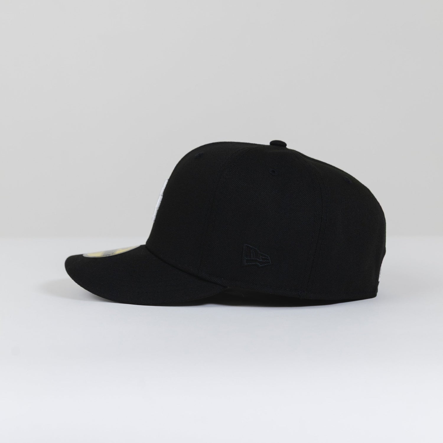 NEW ERA 59FIFTY BLACK LOS ANGELES DODGERS W/ 60TH ANNIVERSARY SIDE PATCH
