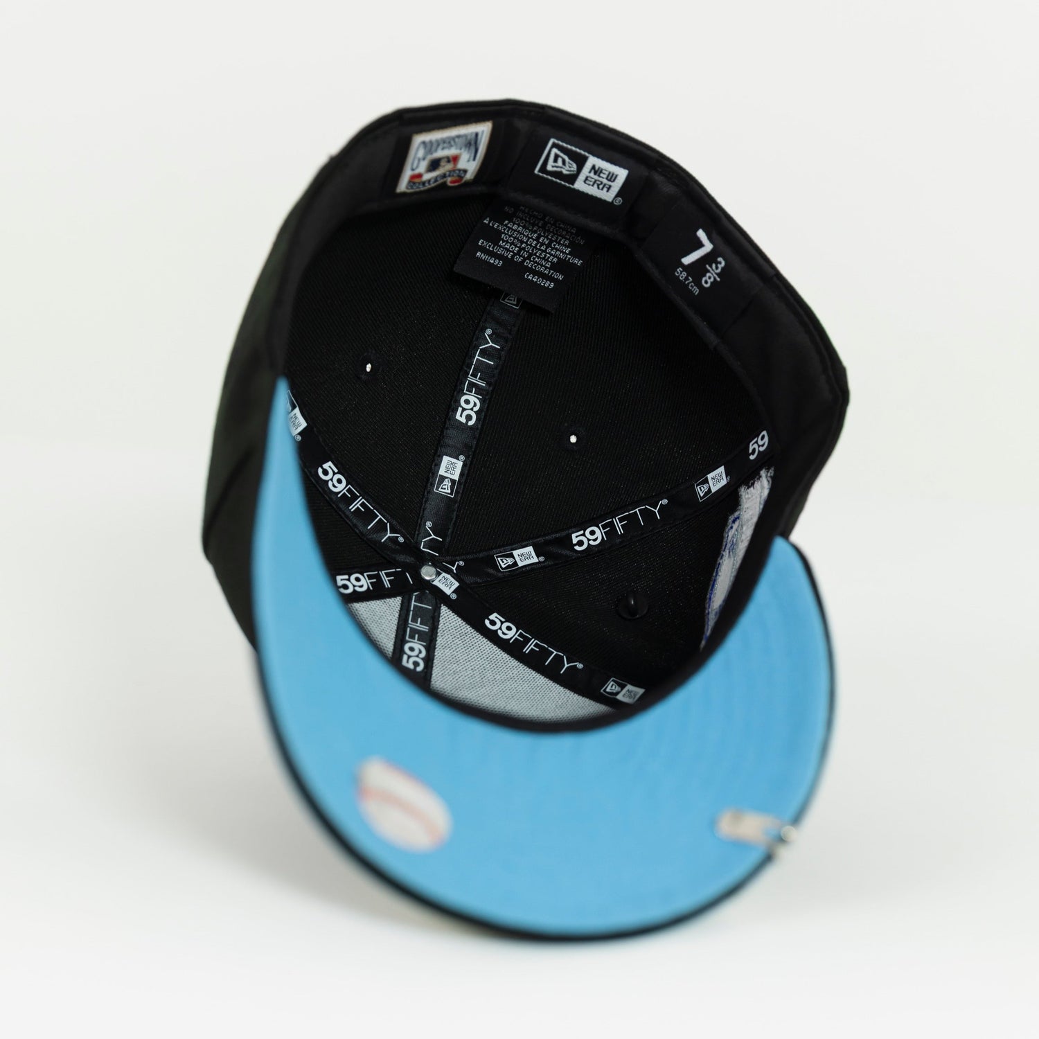 NEW ERA EXCLUSIVE 59FIFTY BLACK SAN FRANCISCO GIANTS W/ "SF GIANTS" SIDE PATCH