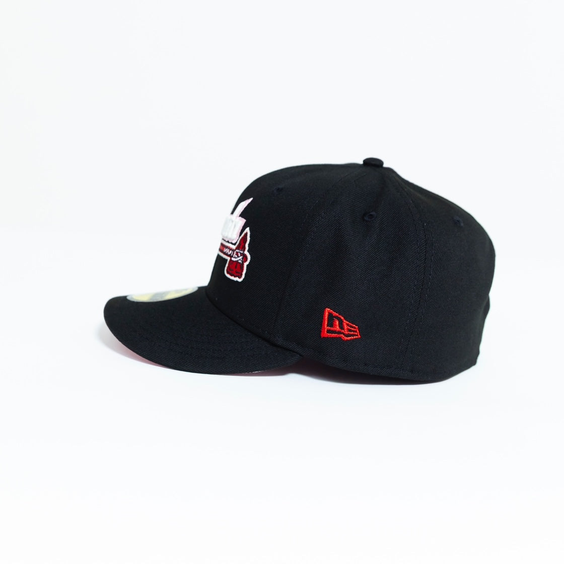 NEW ERA 59FIFTY BLACK ATLANTA BRAVES SCRIPT W/ 1999 ALL STAR GAME SIDE PATCH