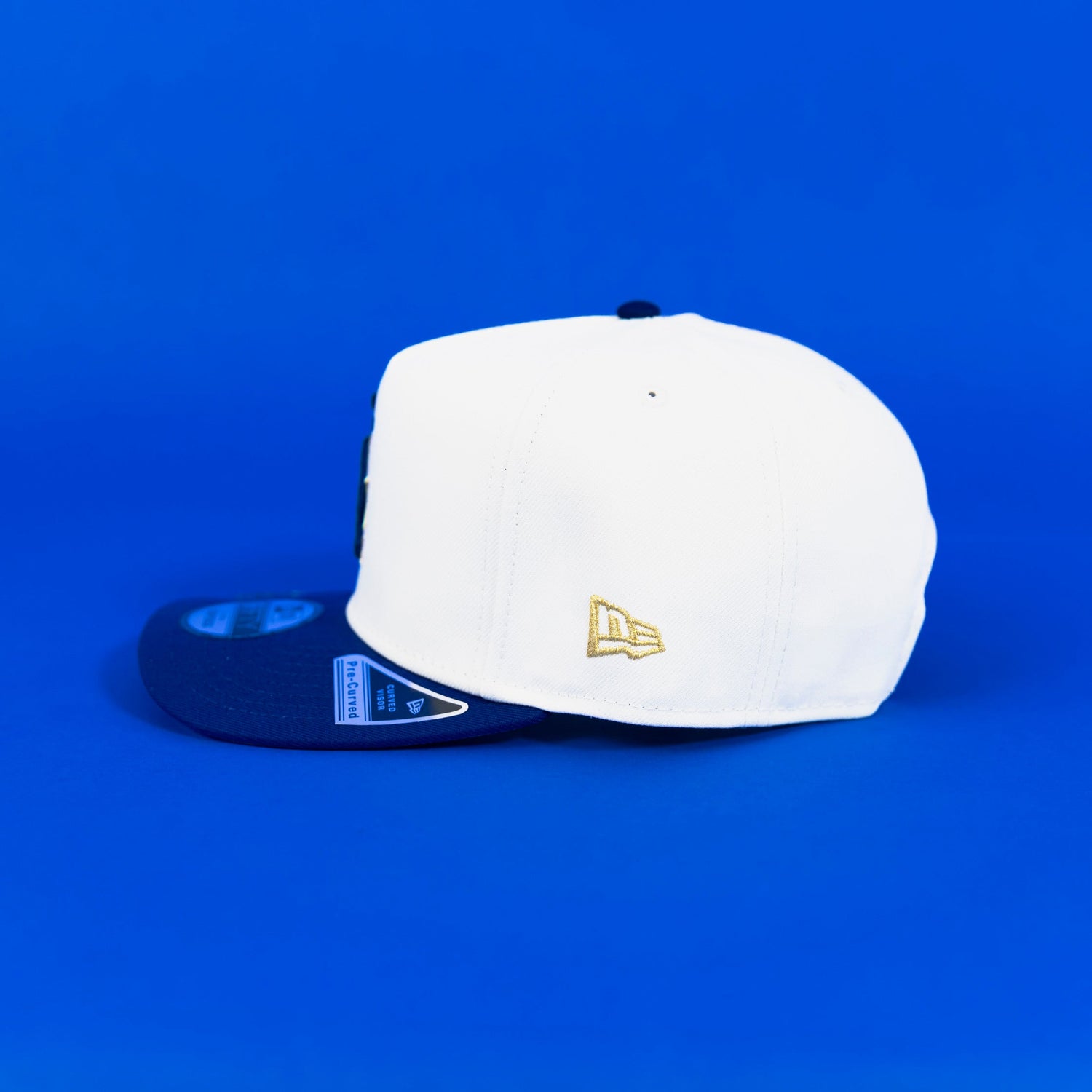 NEW ERA EXCLUSIVE 9FIFTY A-FRAME CHROME/ BLUE LOS ANGELES DODGERS SNAPBACK W/ 2024 WORLD SERIES CHAMPIONS SIDE PATCH