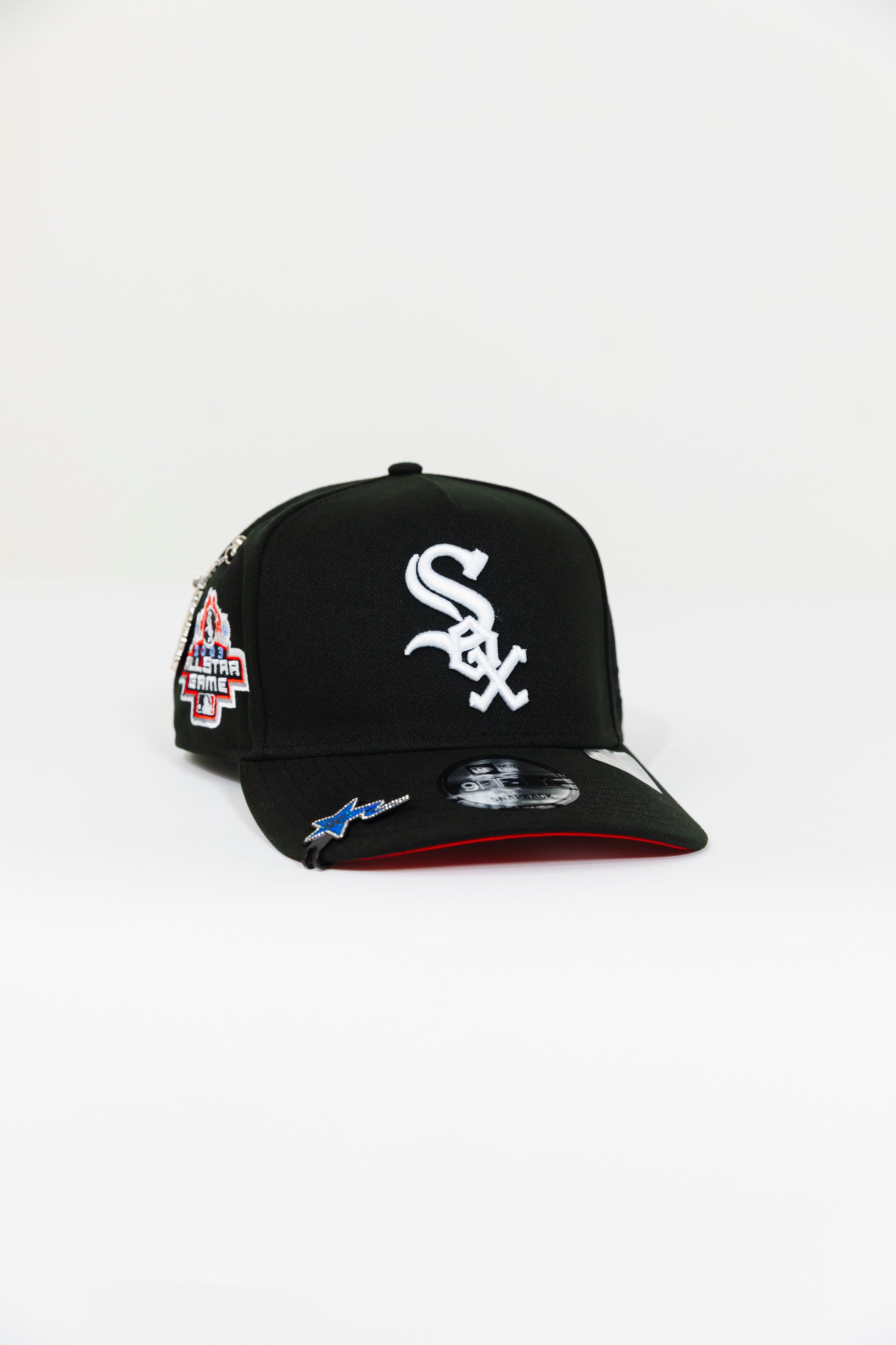 NEW ERA EXCLUSIVE 9FIFTY A-FRAME BLACK CHICAGO WHITE SOX W/ 2003 ALL STAR GAME SIDE PATCH