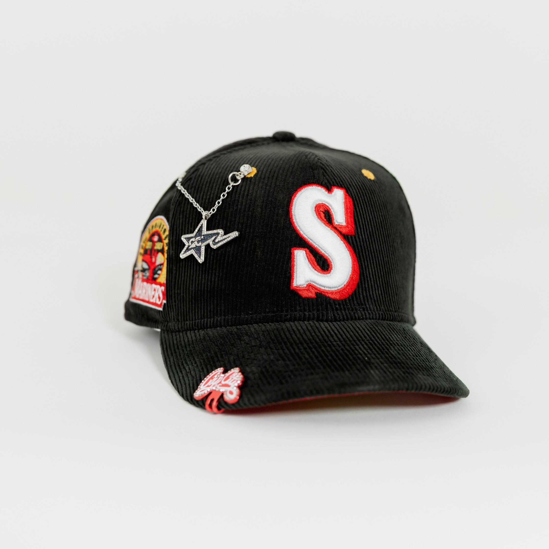 NEW ERA EXCLUSIVE 59FIFTY CORDUROY SEATTLE MARINERS W/ 30TH ANNIVERSARY SIDE PATCH