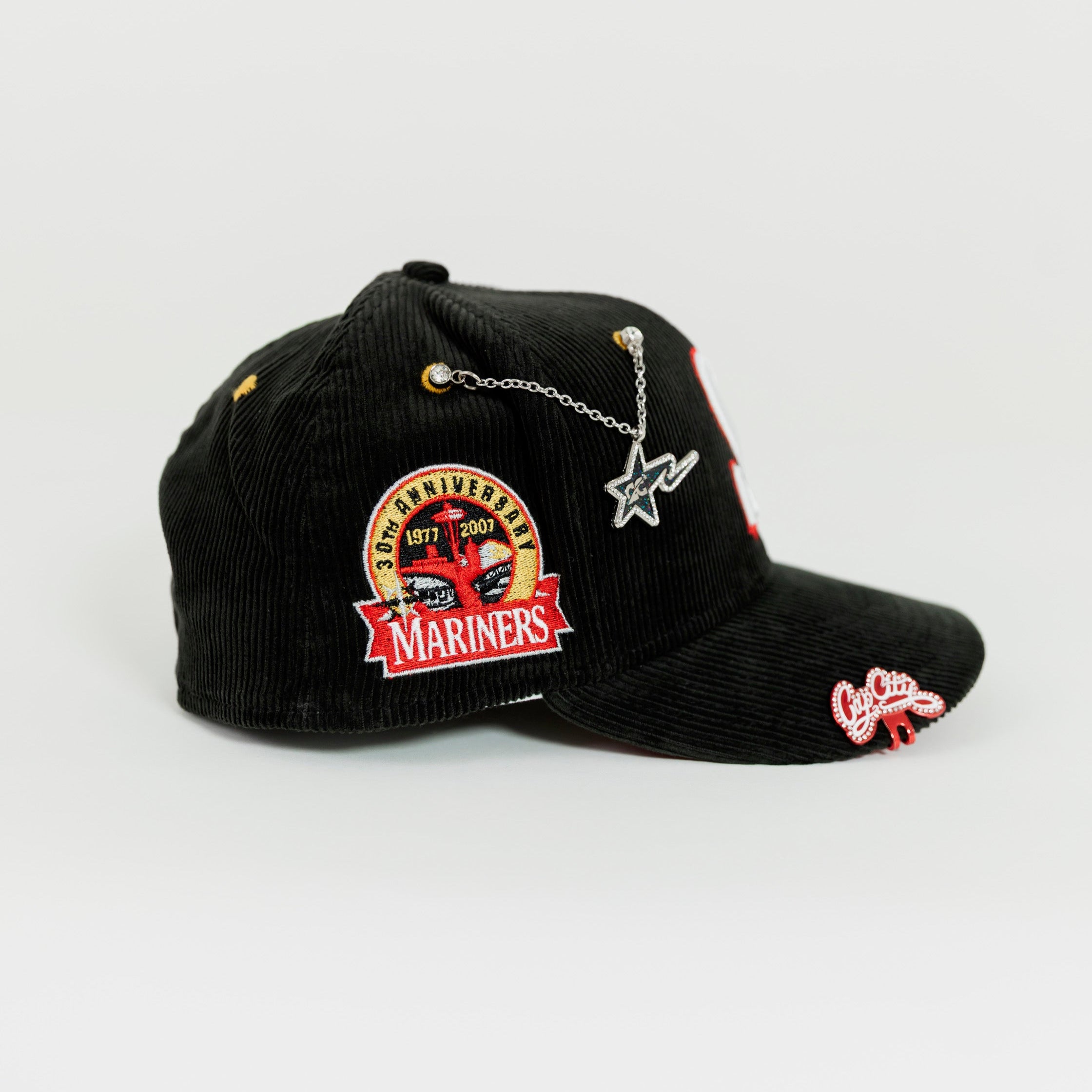 NEW ERA EXCLUSIVE 59FIFTY CORDUROY SEATTLE MARINERS W/ 30TH ANNIVERSARY SIDE PATCH