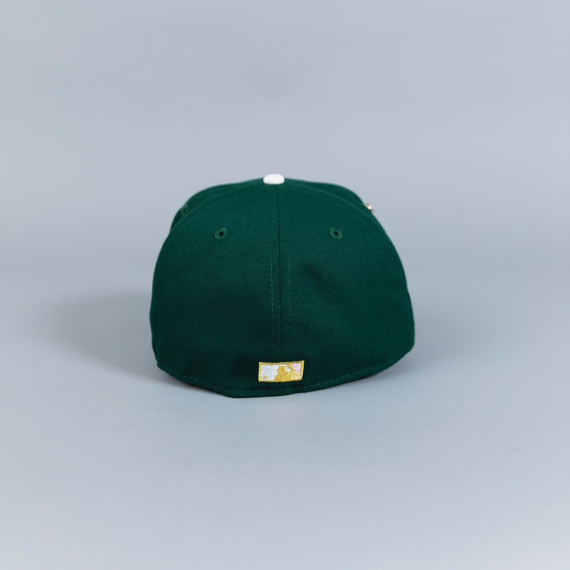 NEW ERA EXCLUSIVE 59FIFTY FOREST GREEN LOS ANGELES DODGERS W/ PINK HEART + 50TH ANNIVERSARY SIDE PATCH