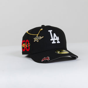 NEW ERA 59FIFTY BLACK ATLANTA BRAVES W/ 1995 WORLD SERIES SIDE PATCH