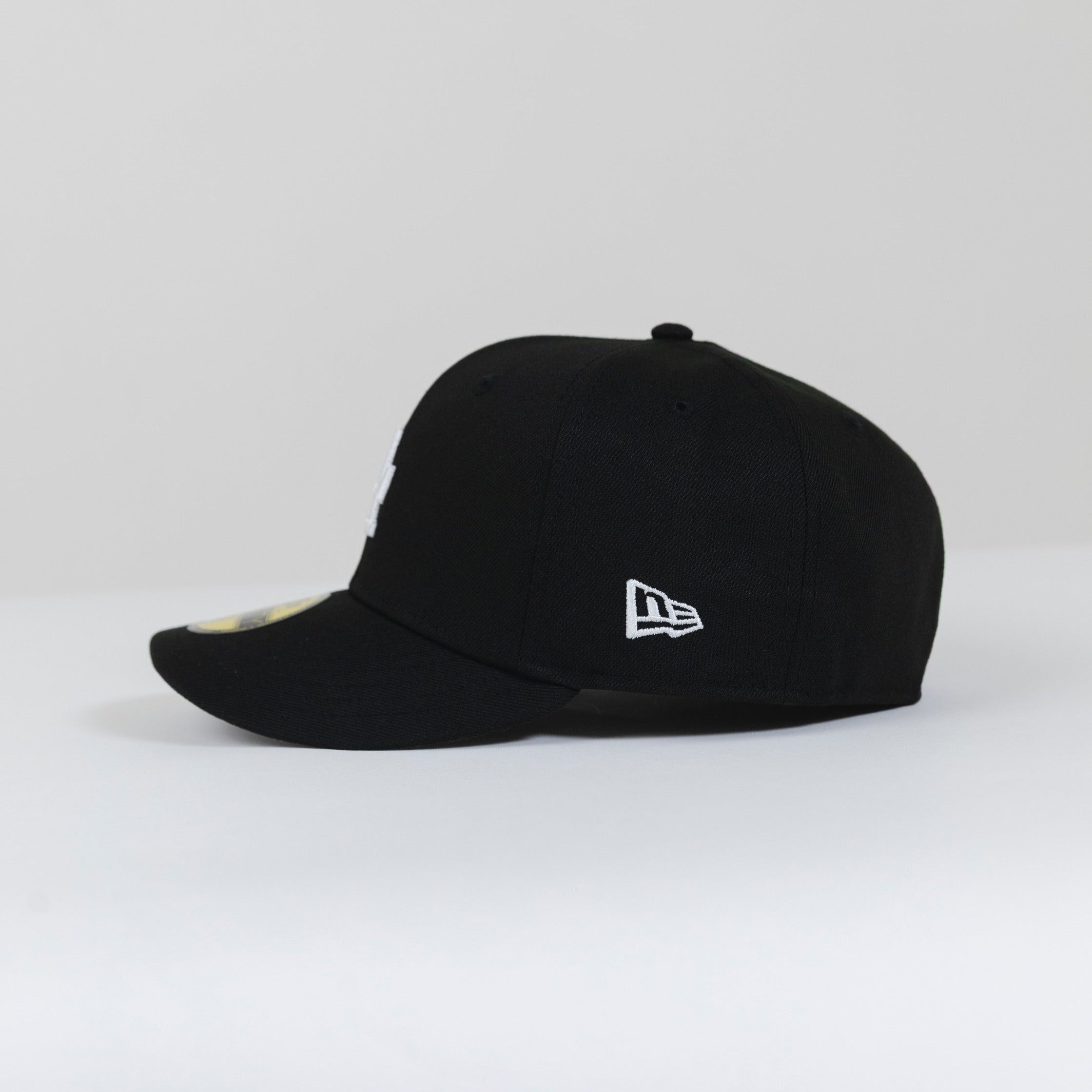 NEW ERA 59FIFTY BLACK LOS ANGELES DODGERS W/ 