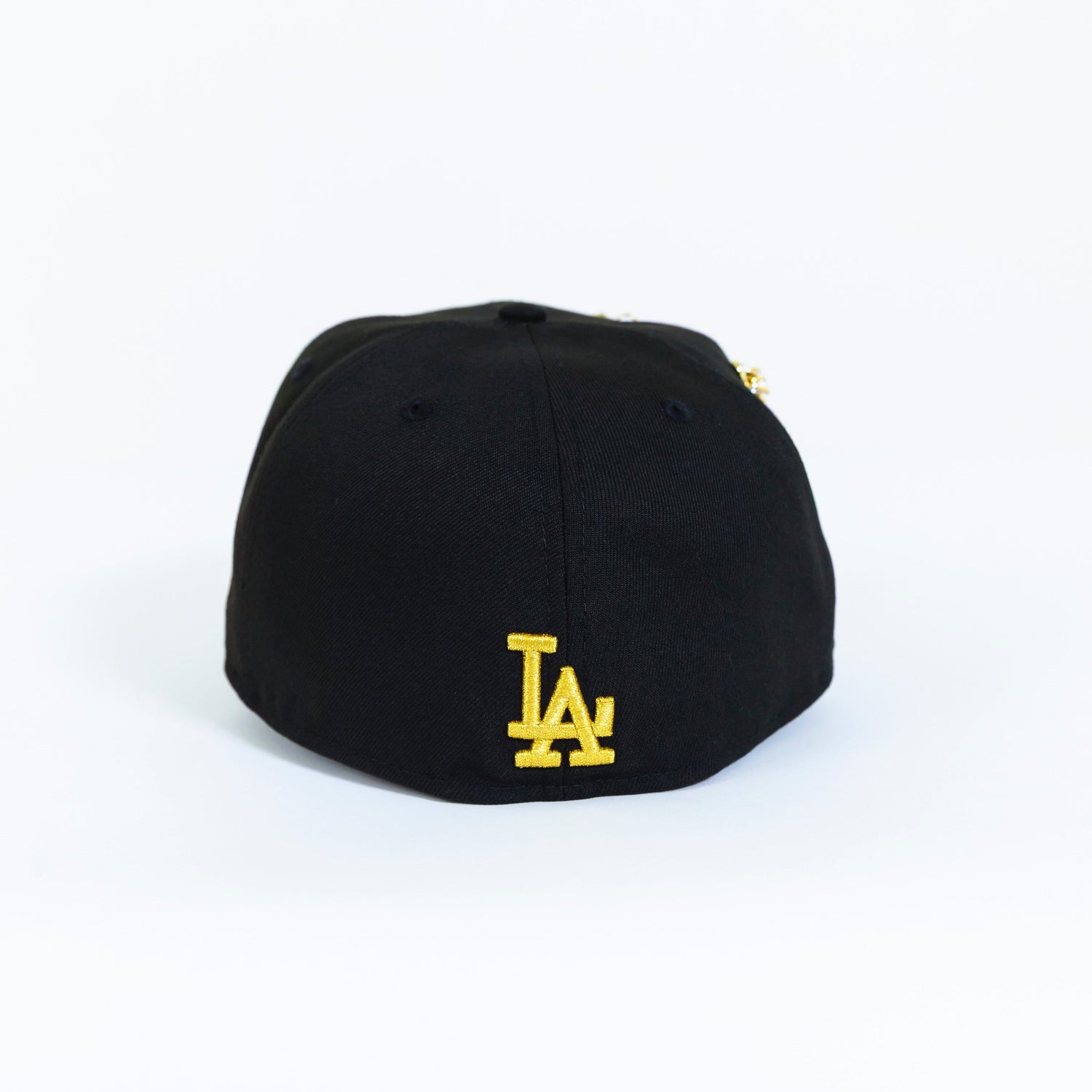 NEW ERA EXCLUSIVE 59FIFTY BLACK LOS ANGELES DODGERS W/ OLD ENGLISH SCRIPT