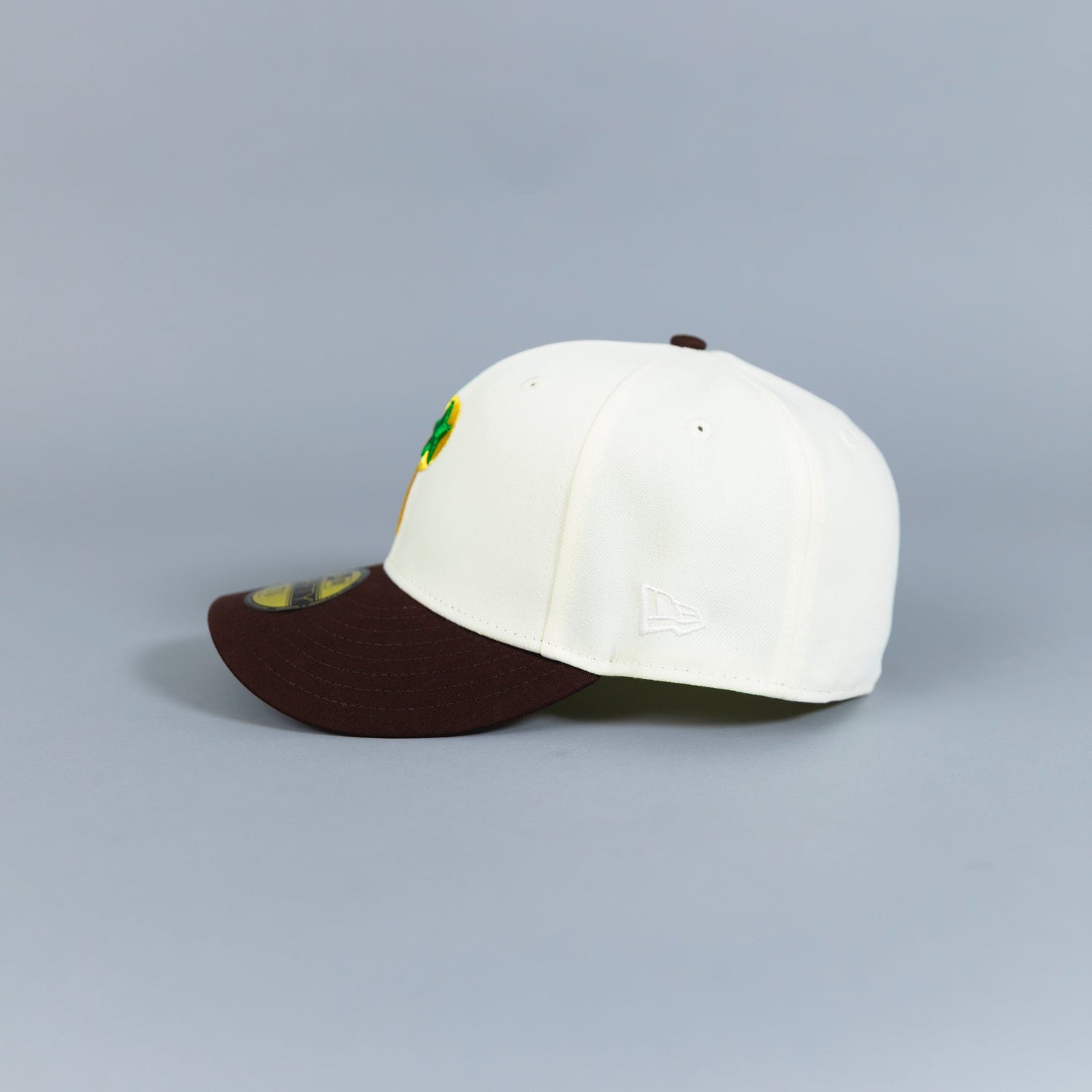 NEW ERA EXCLUSIVE 59FIFTY CHROME/ MOCHA PHILADELPHIA PHILLIES W/ 1996 ALL STAR GAME PATCH