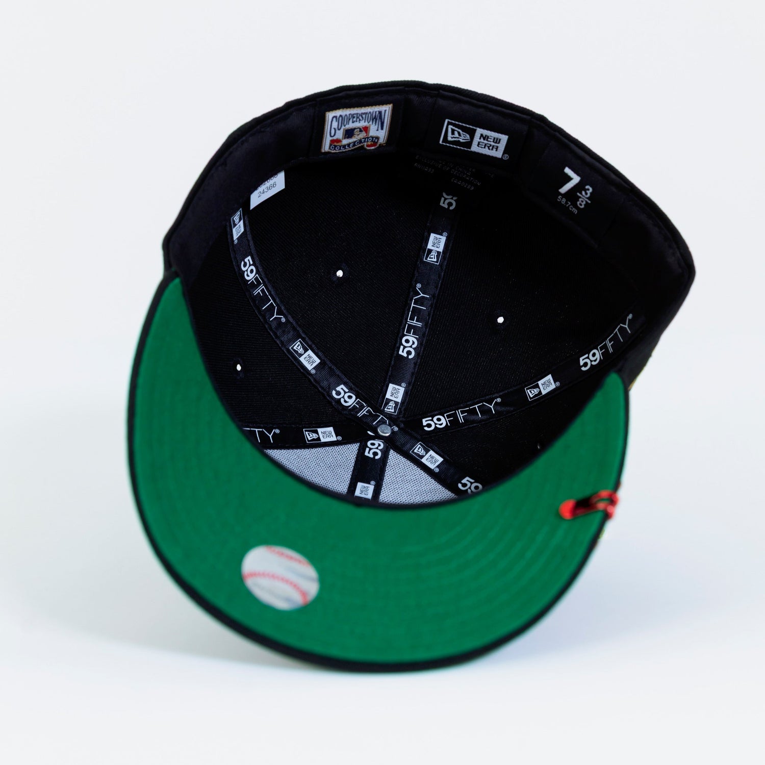 NEW ERA 59FIFTY BLACK LOS ANGELES DODGERS W/ 50TH ANNIVERSARY SIDE PATCH