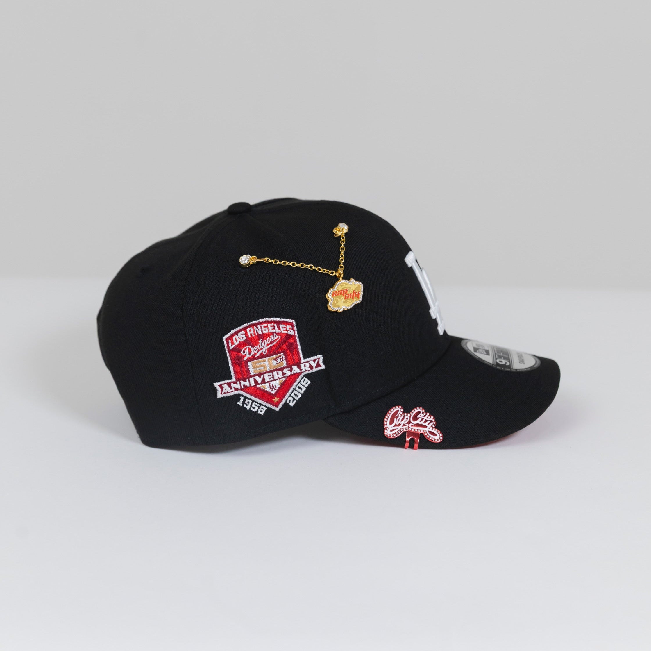 SNAPBACK 9FIFTY CAQUI/AZUL EXCLUSIVO DE NEW ERA LOS ANGELES DODGERS CON PARCHE LATERAL DE LA 75.ª SERIE MUNDIAL 