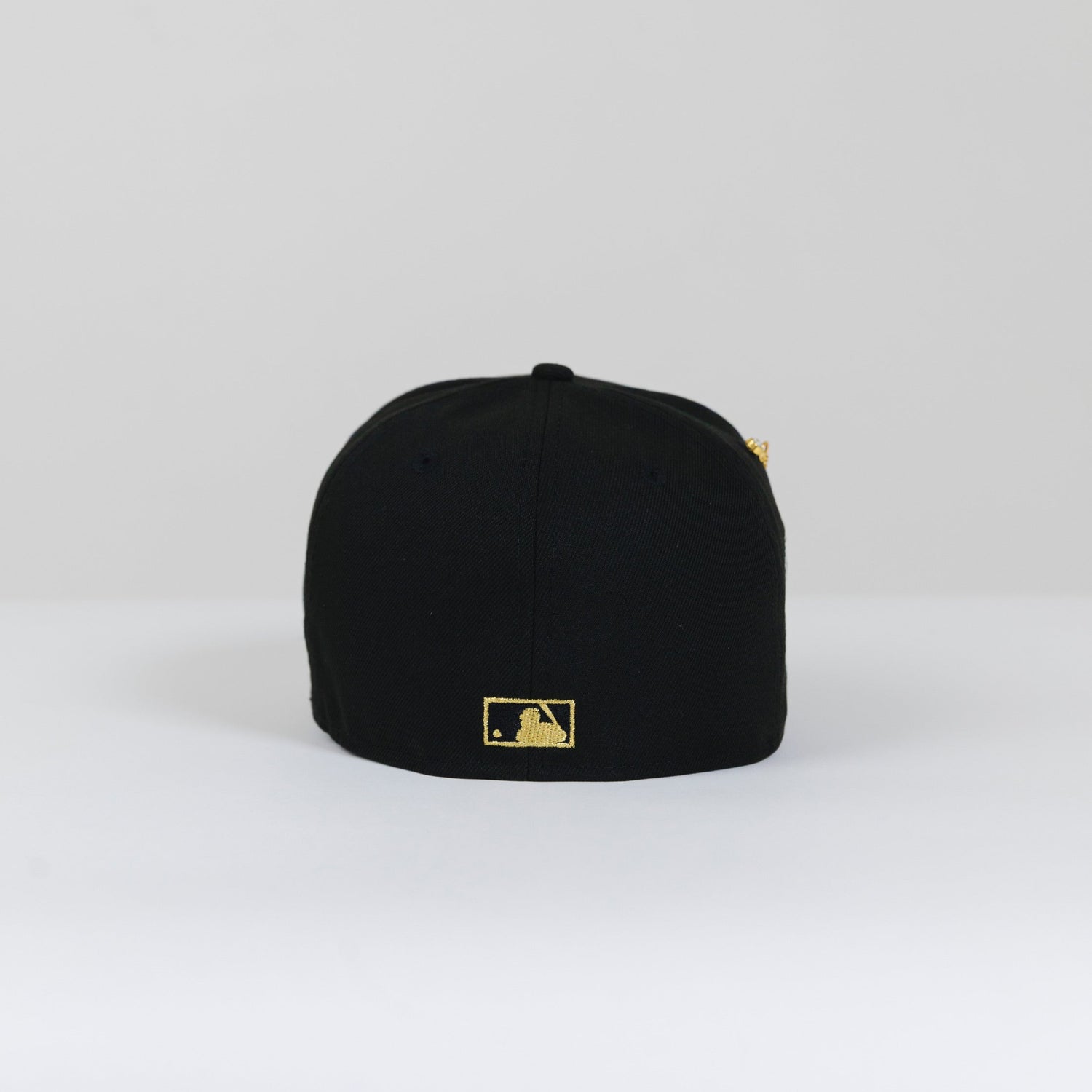 NEW ERA 59FIFTY BLACK LOS ANGELES DODGERS W/ 100TH ANNIVERSARY SIDE PATCH
