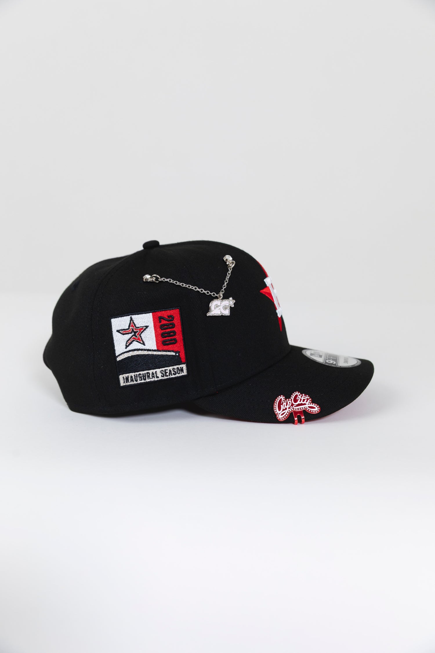 NEW ERA EXCLUSIVE 9FIFTY BLACK HOUSTON ASTROS SNAPBACK W/ 2000 INAUGURAL SEASON SIDE PATCH