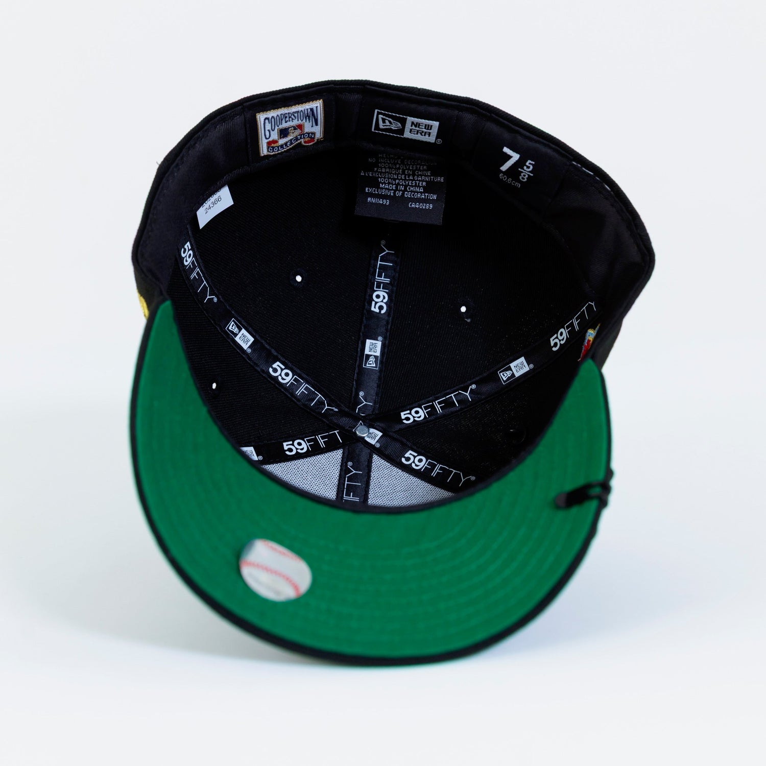 NEW ERA EXCLUSIVE 59FIFTY BLACK LOS ANGELES DODGERS SCRIPT W/ 1ST WORLD CHAMPIONSHIP SIDE PATCH