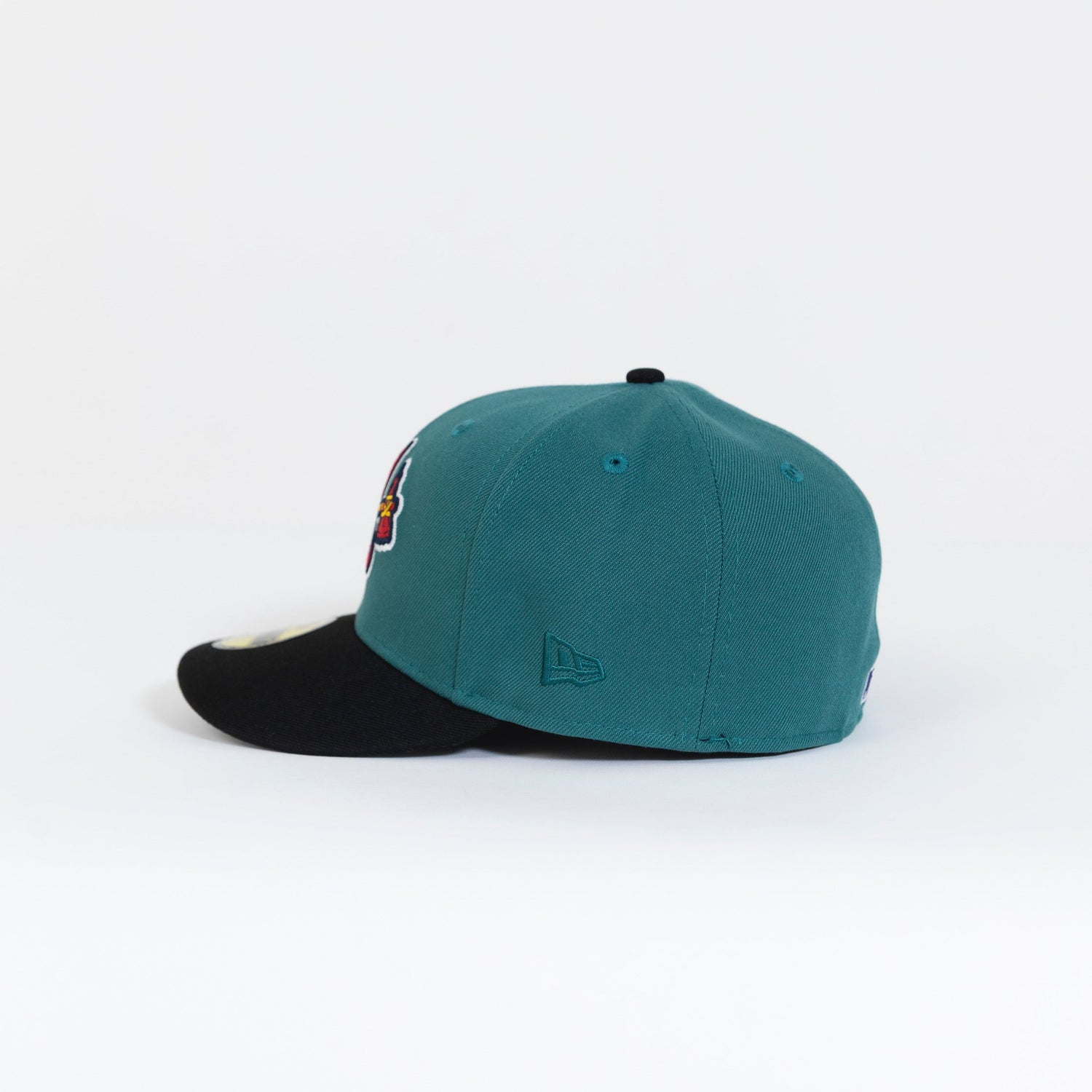 NEW ERA 59FIFTY PINE GREEN/ BLACK ATLANTA BRAVES W/ 1999 WORLD SERIES SIDE PATCH