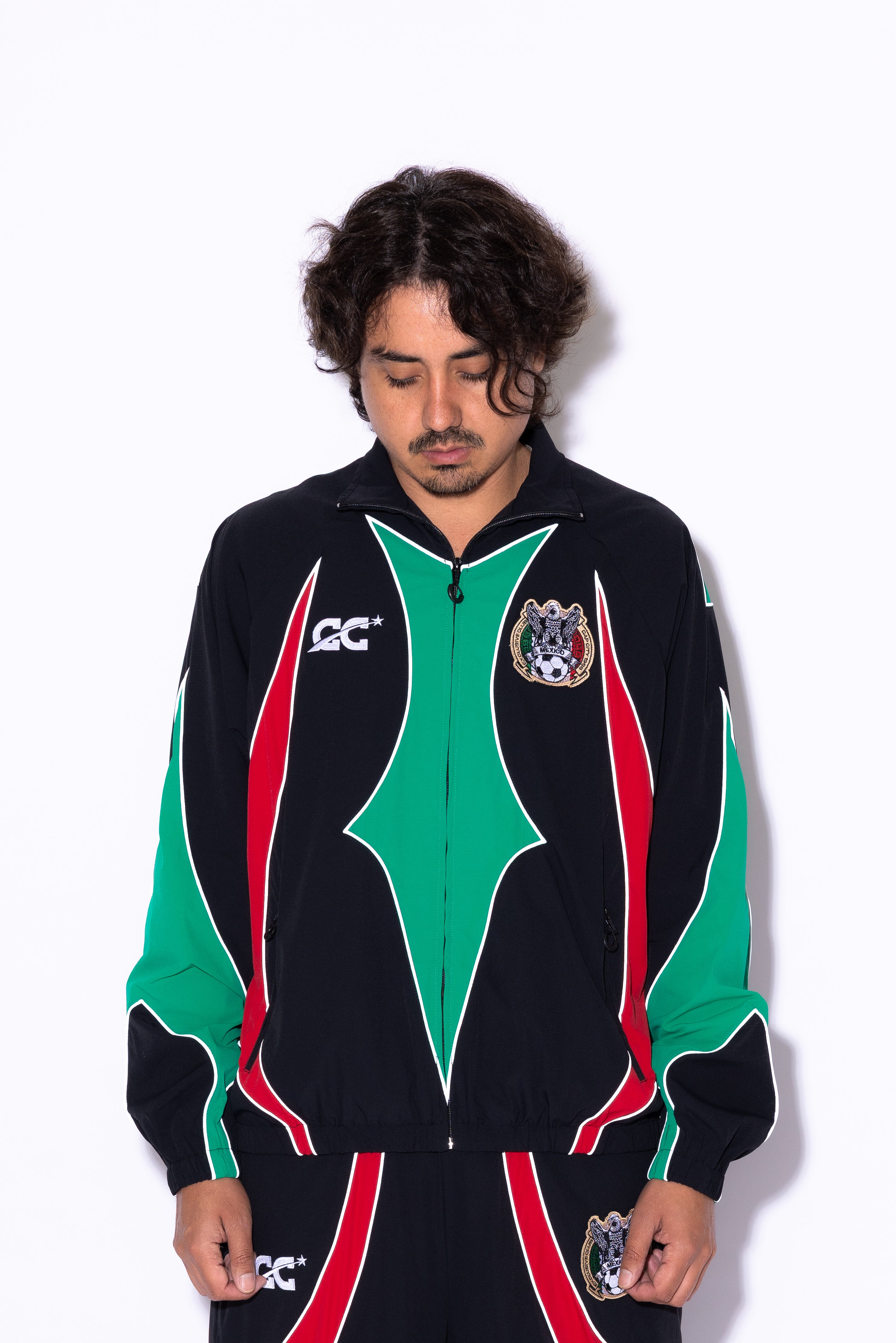 CAP CITY BLACK/GREEN MEXICO TRACK JACKET