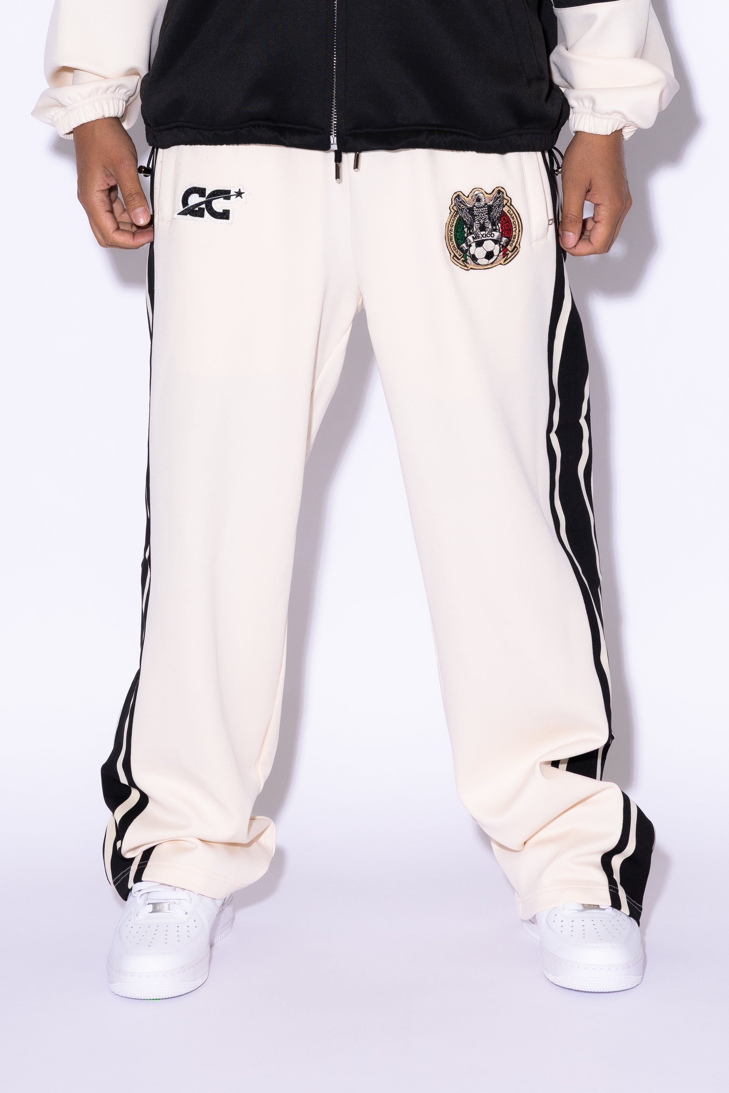 CAP CITY CREAM/BLACK MEXICO TRACK PANTS