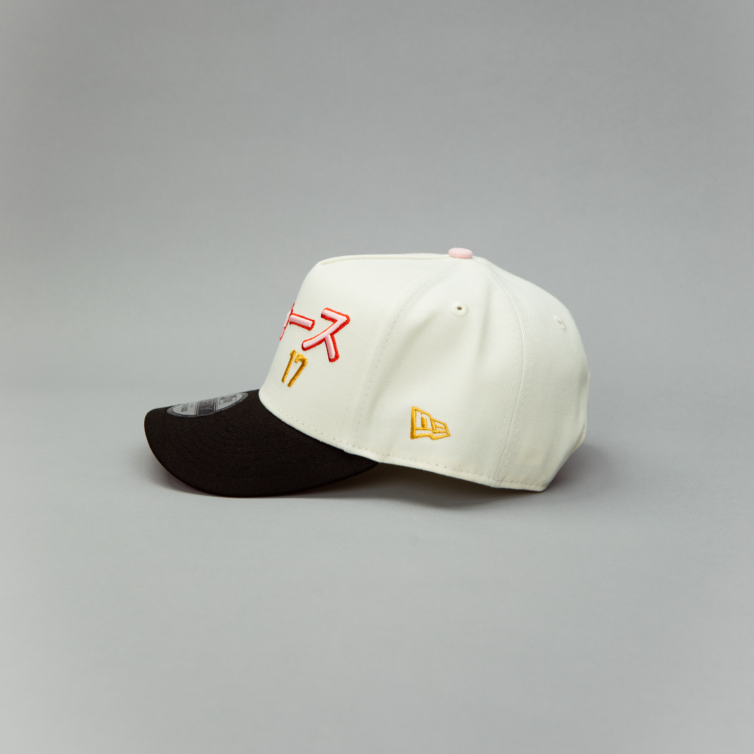 NEW ERA EXCLUSIVE 9FIFTY A-FRAME CHROME/ BLACK LOS ANGELES DODGERS JAPANESE SCRIPT W/ SHOHEI OHTANI 50-50 CLUB SIDE PATCH