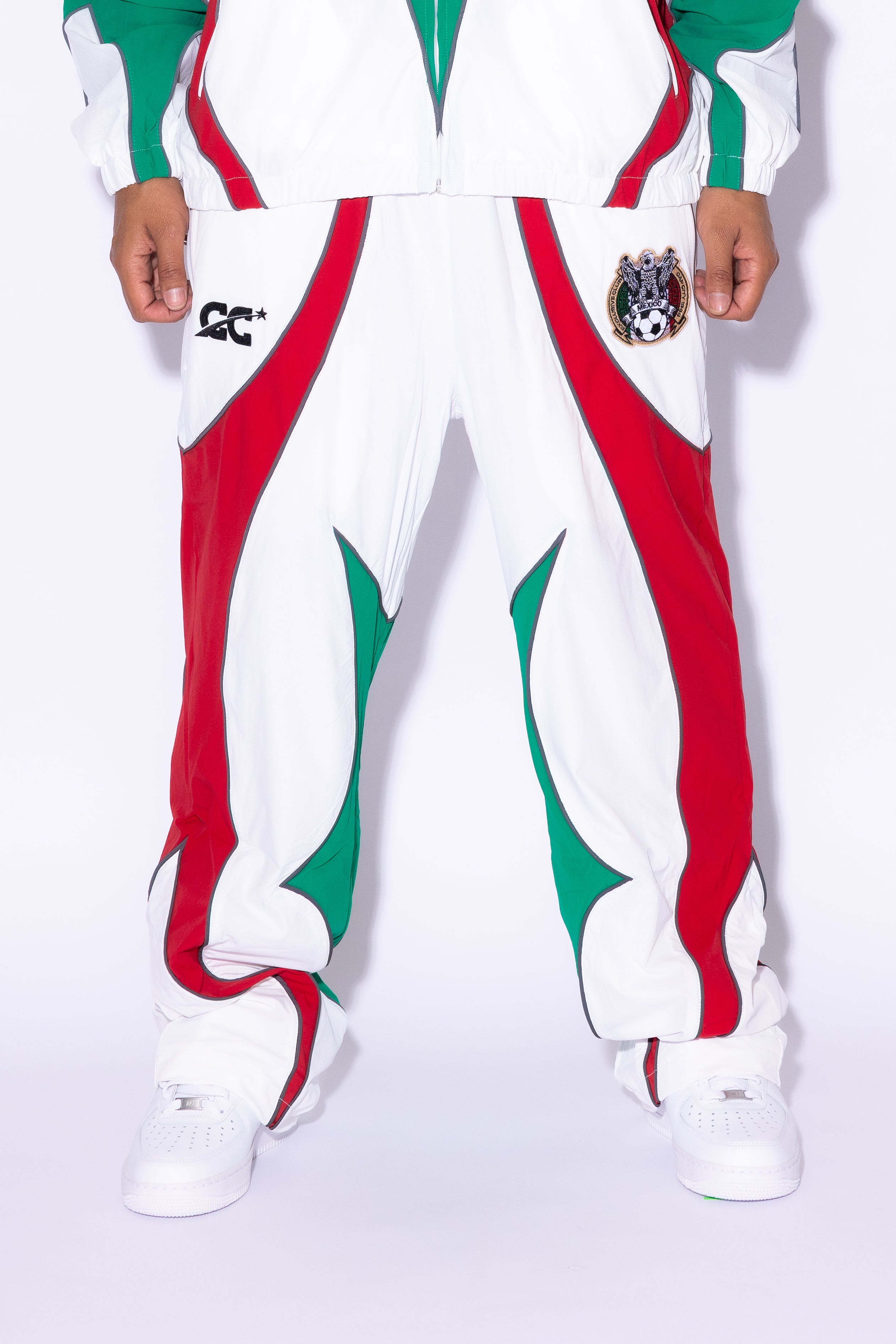 CAP CITY WHITE MEXICO TRACK PANTS
