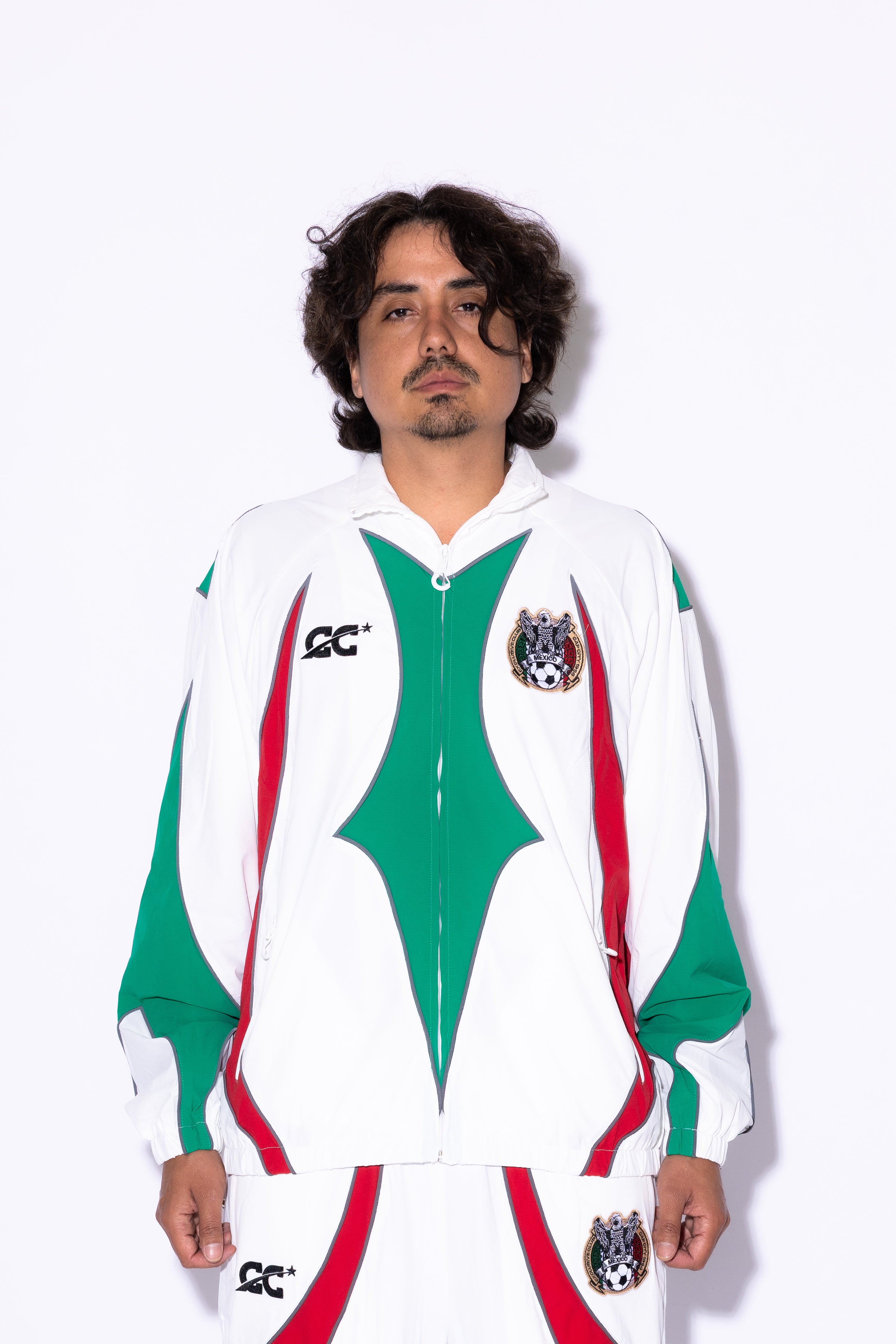 CAP CITY WHITE MEXICO TRACK JACKET