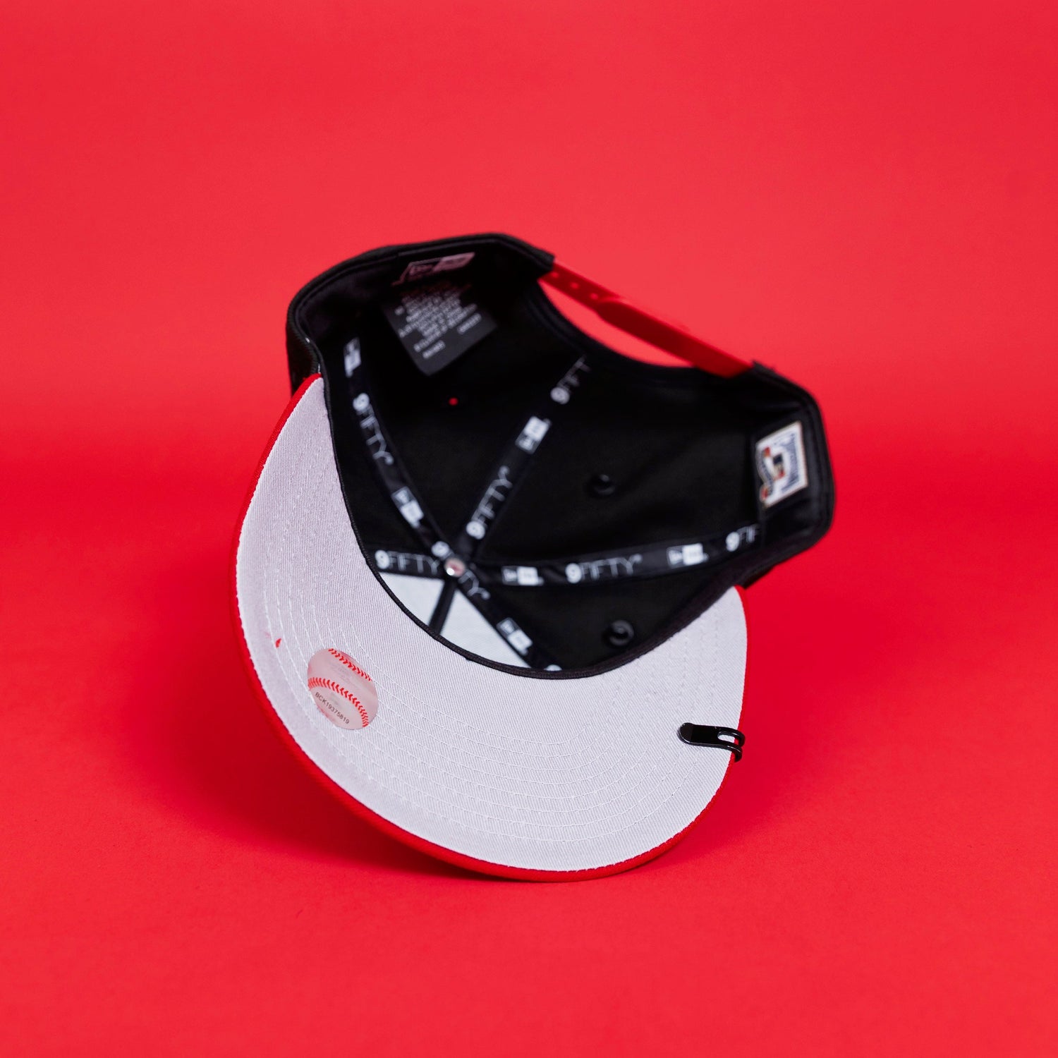 NEW ERA EXCLUSIVE 9FIFTY A-FRAME BLACK/ RED BALTIMORE ORIOLES W/ 30TH ANNIVERSARY SIDE PATCH