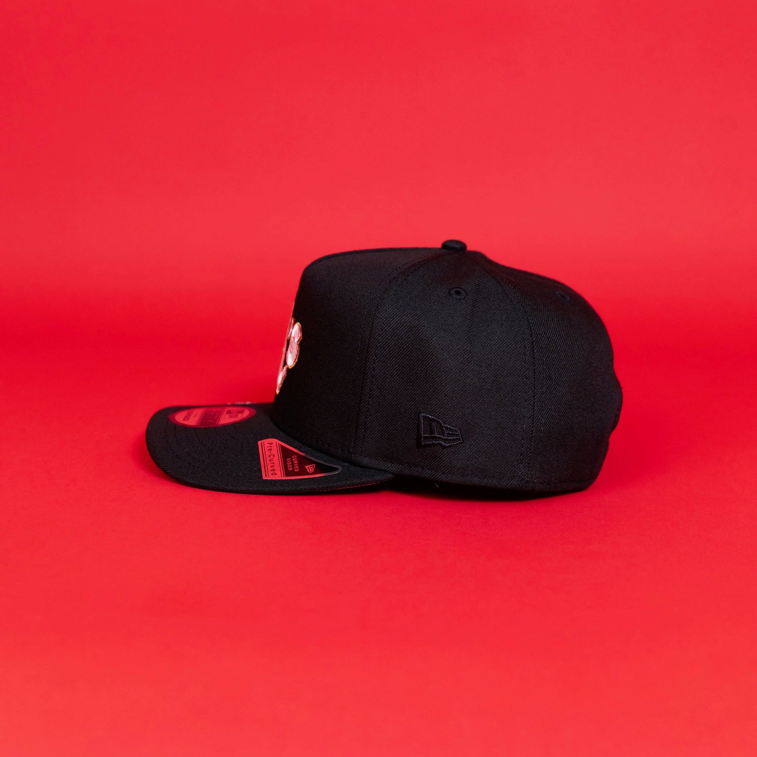 NEW ERA EXCLUSIVE 9FIFTY A-FRAME BLACK OAKLAND A'S W/ "RICKY HENDERSON FIELD" SIDE PATCH